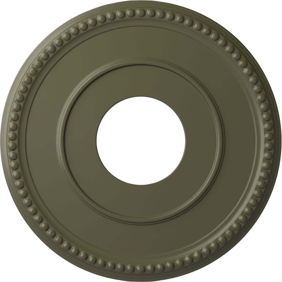 Ekena Millwork CM12BRPTF Bradford 12.5-in W x 12.5-in L Painted Turtle Polyurethane Whole Ceiling Medallion