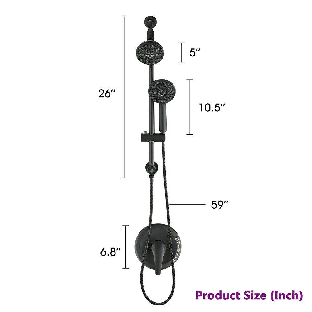 EQLOO AE428MB Fixed-Showerhead - View #5