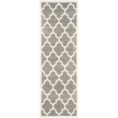 Safavieh Barret 2 x 9 Navy/Beige Indoor/Outdoor Trellis Runner Safavieh Barret 2 x 9 Navy/Beige Indoor/Outdoor Trellis Runner