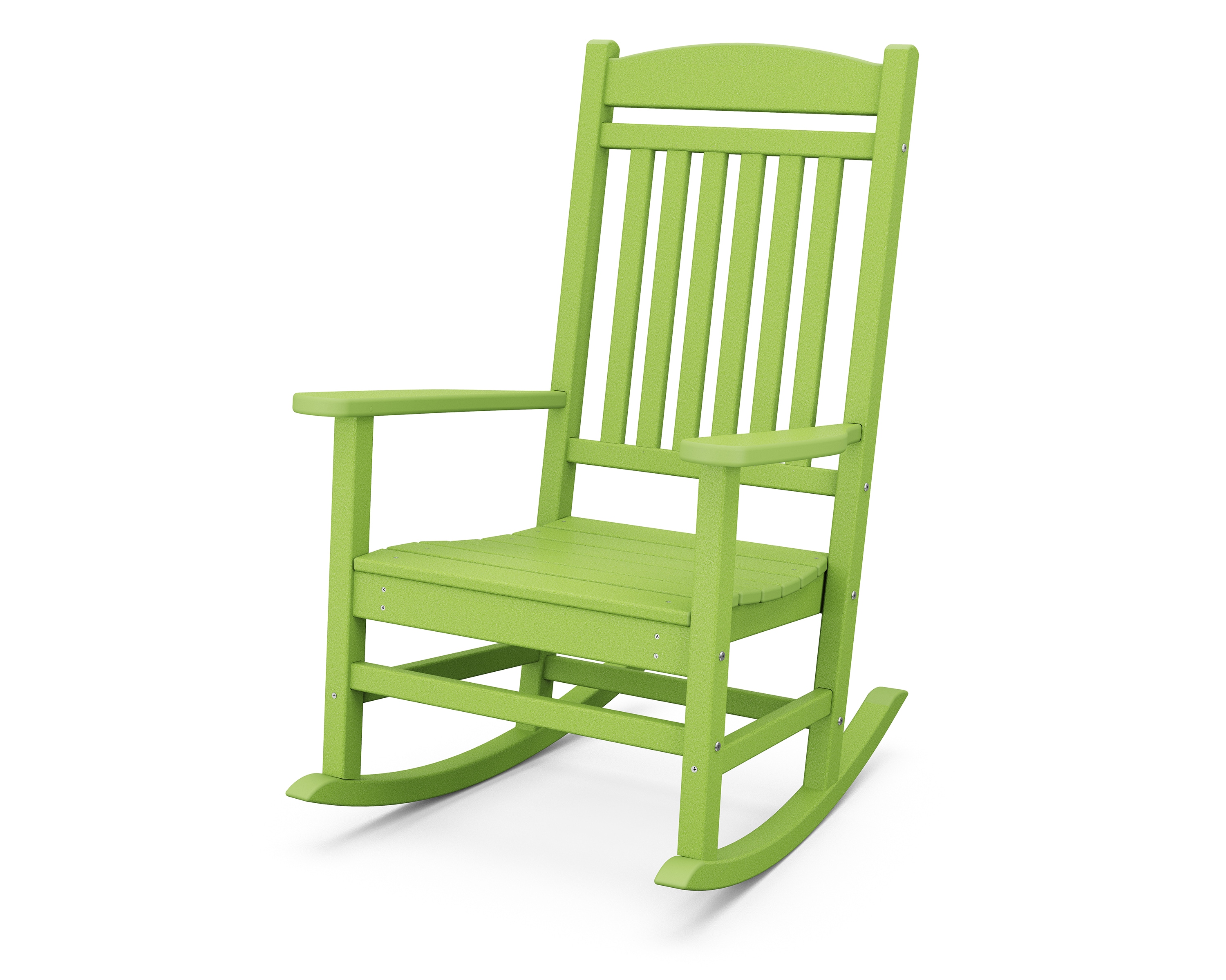 Trex Outdoor Furniture Seaport Lime HDPE Frame Rocking Chair with