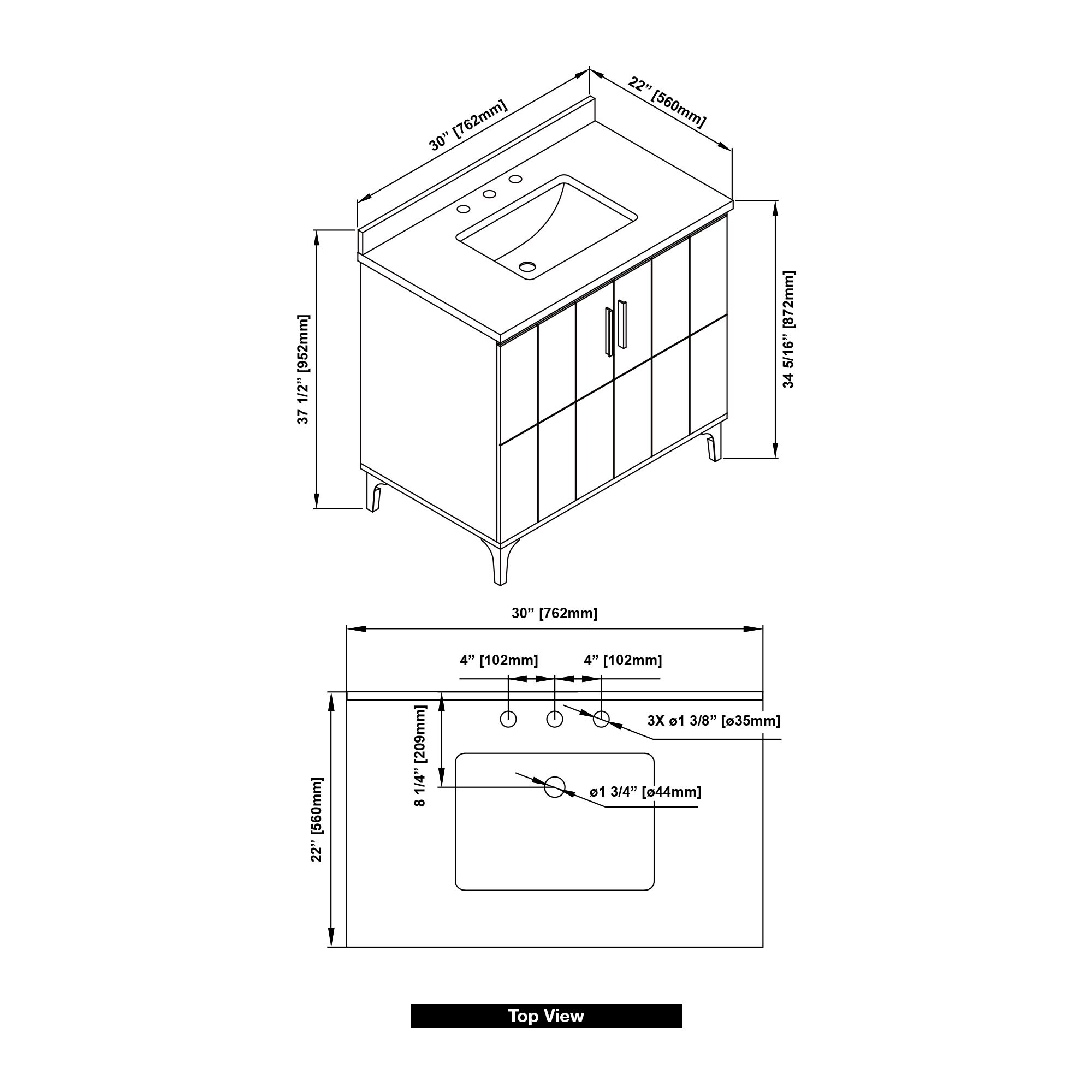 Origin 21 VIVIENNE 30TB Bath-Vanity-Combo - View #17