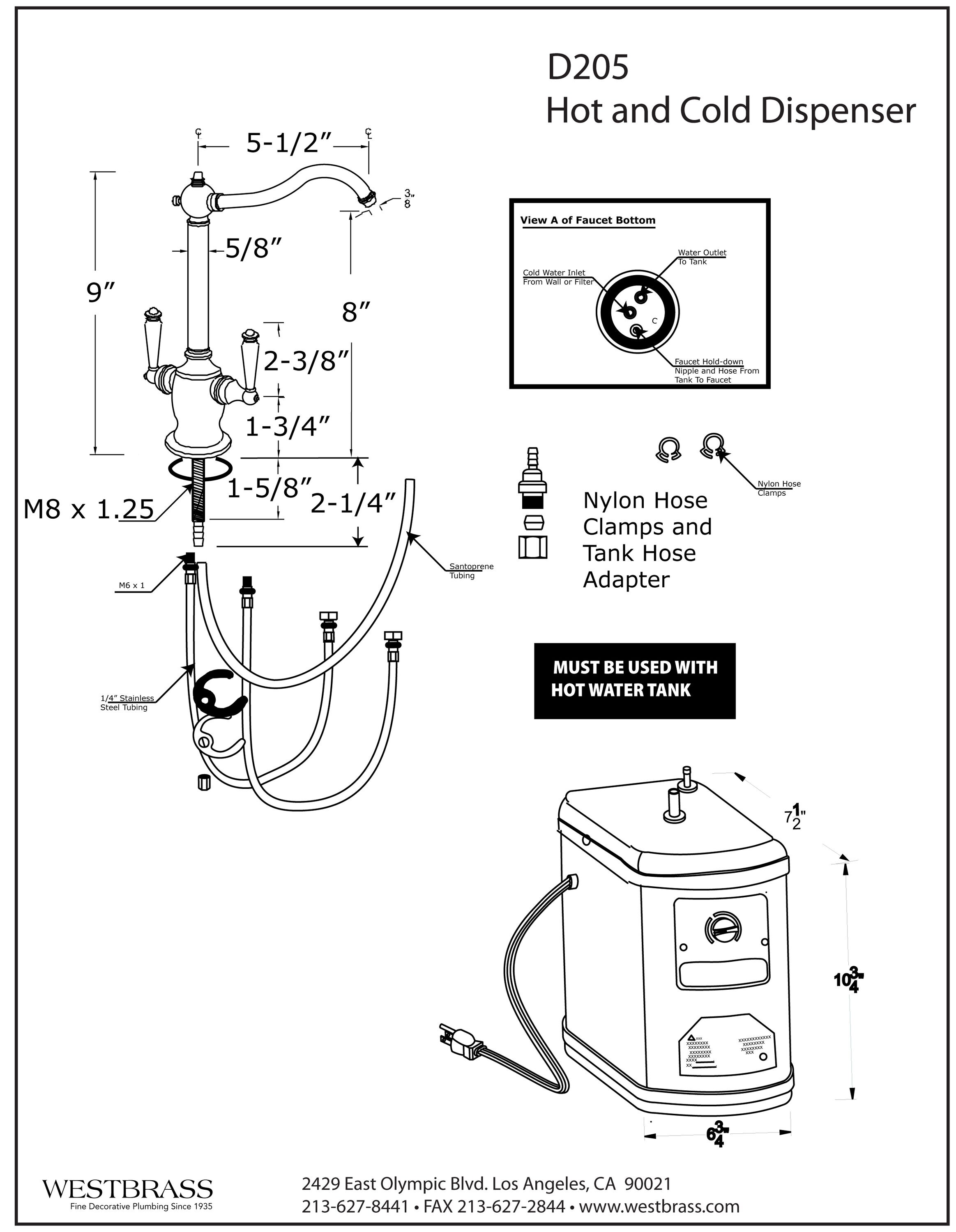 WESTBRASS D205HFP-05 Hot-Water-Dispensers - View #2