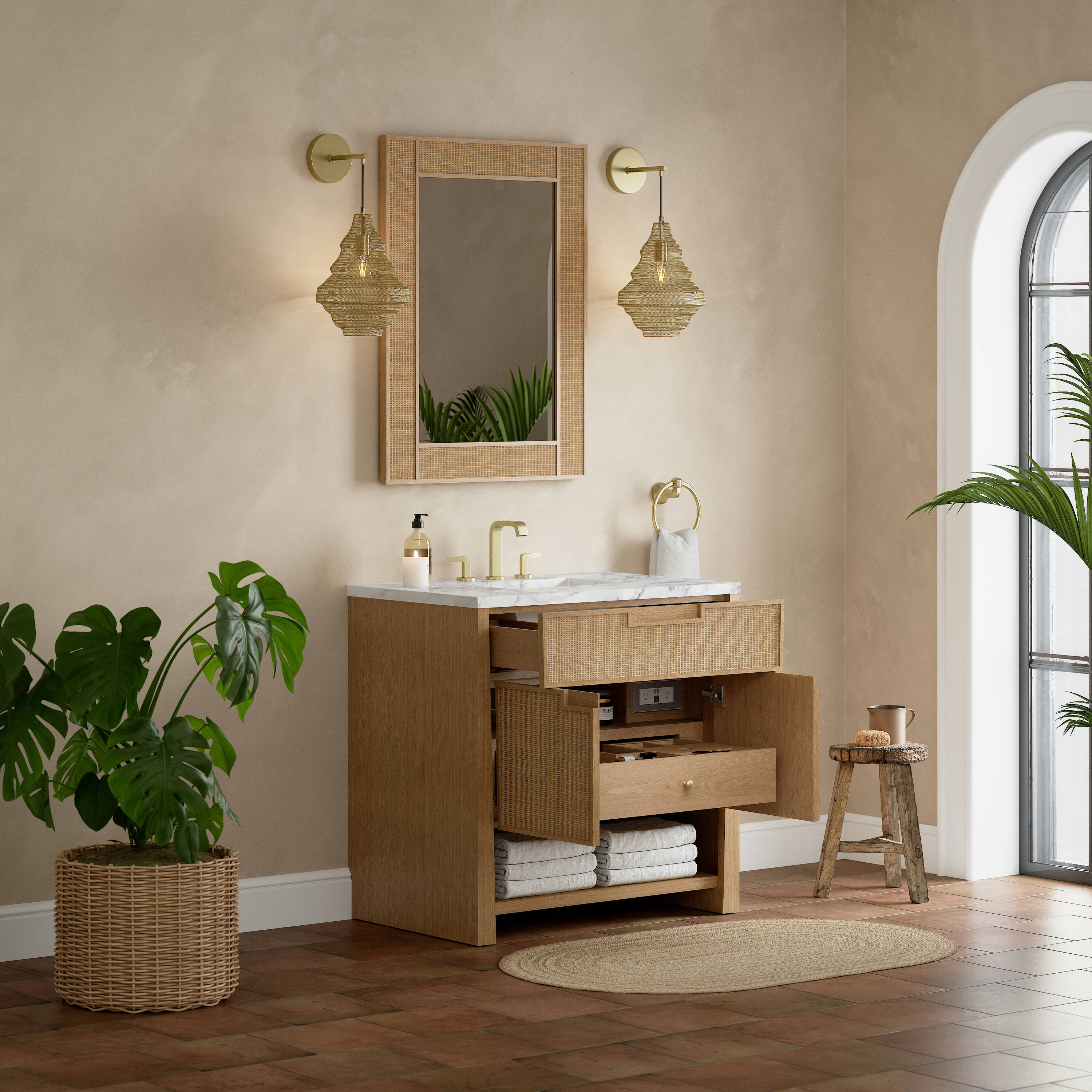 James Martin Vanities D225-V36-SSO-3CAR Bath-Vanity-Combo - View #5