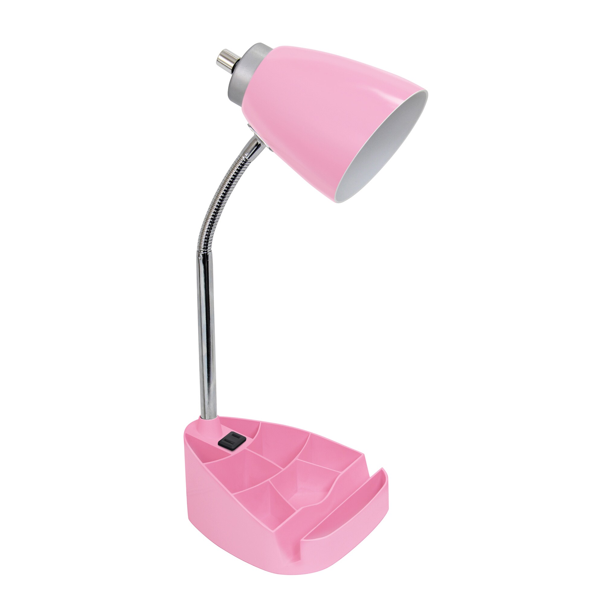 LimeLights 18.5-in Pink Swing-arm Desk Lamp with Plastic Shade in the ...