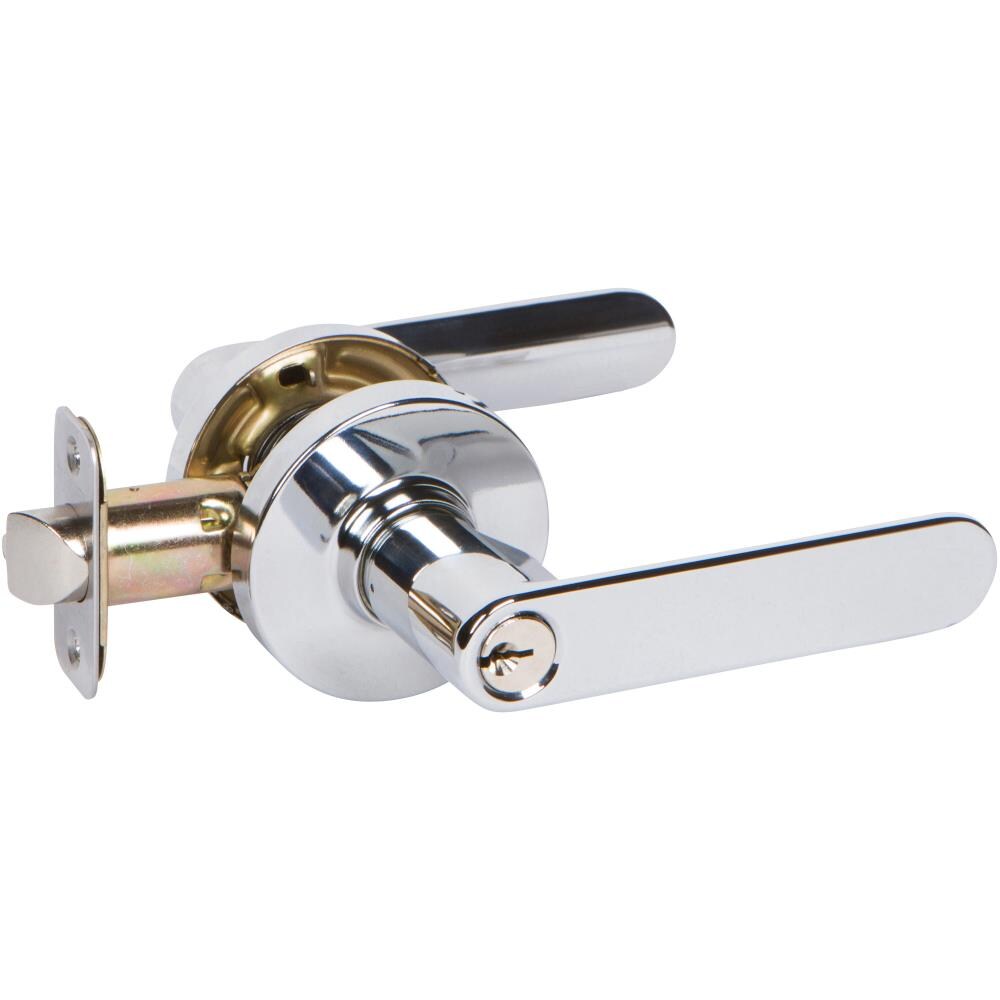 Delaney Hardware D54506 VL Series Chrome Exterior Keyed Entry Door Handle