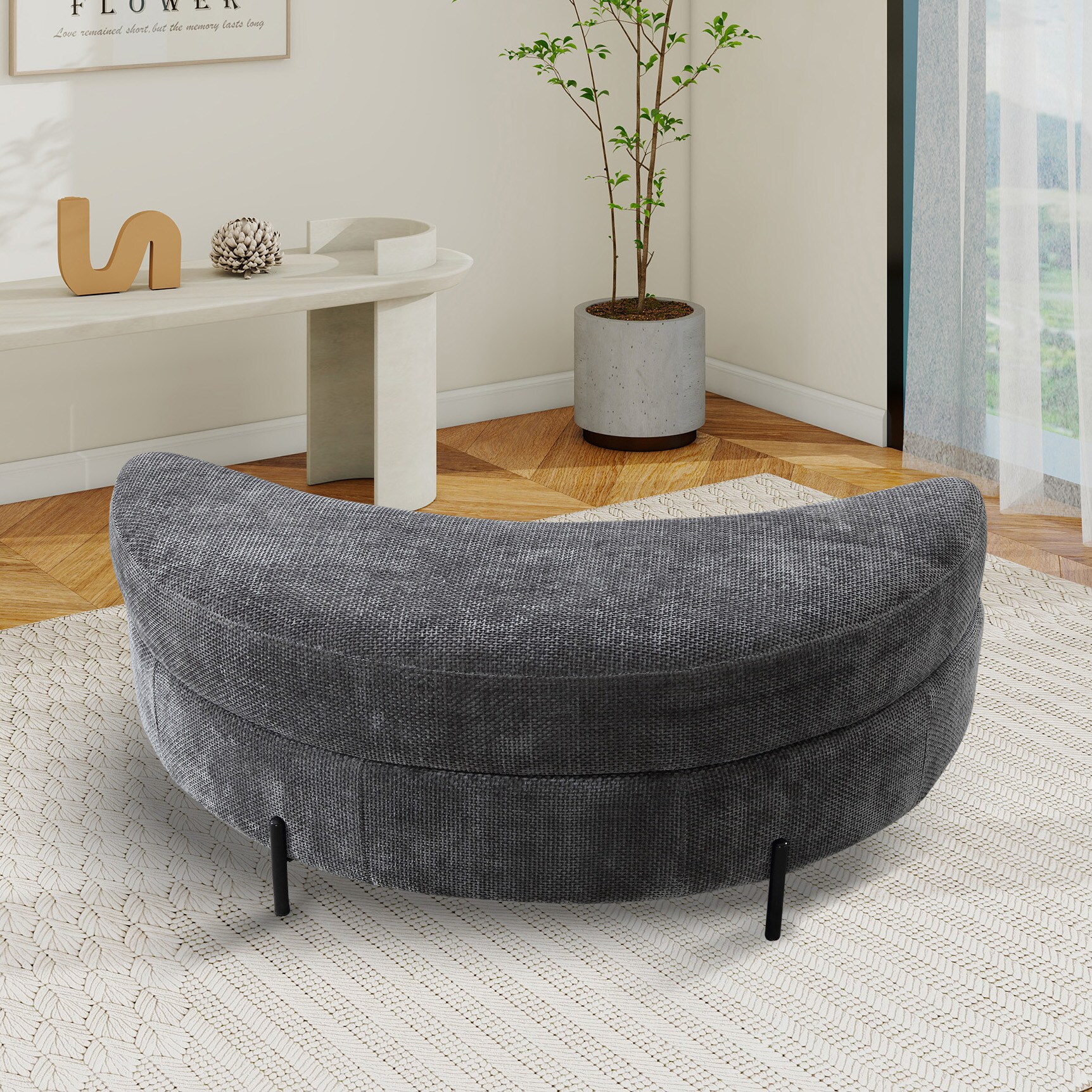 Hrinhom HC-W4004-CHARCOAL Indoor-Ottomans - View #2