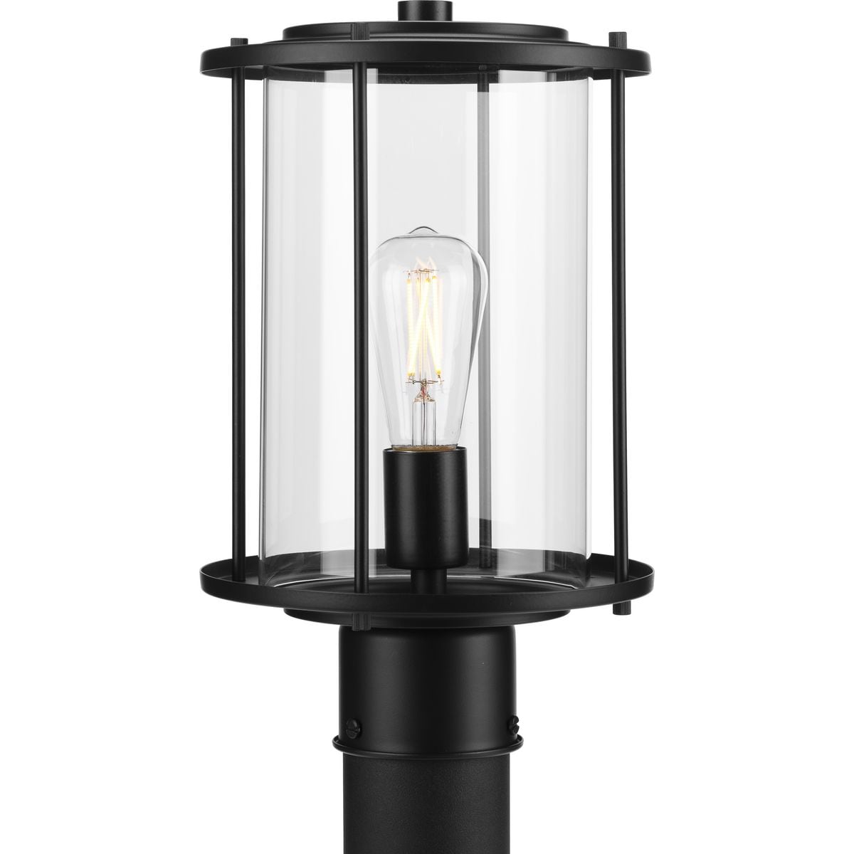 Progress Lighting P540020-31M Gunther 13.5-Inches Matte Black Farmhouse Outdoor Light post lantern