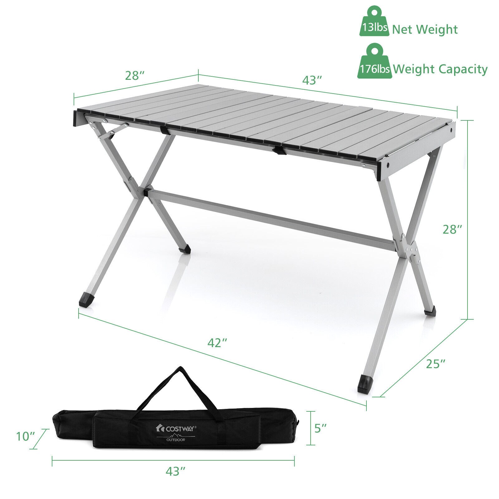 YERIVA O10455GRDH Picnic-Tables - View #2