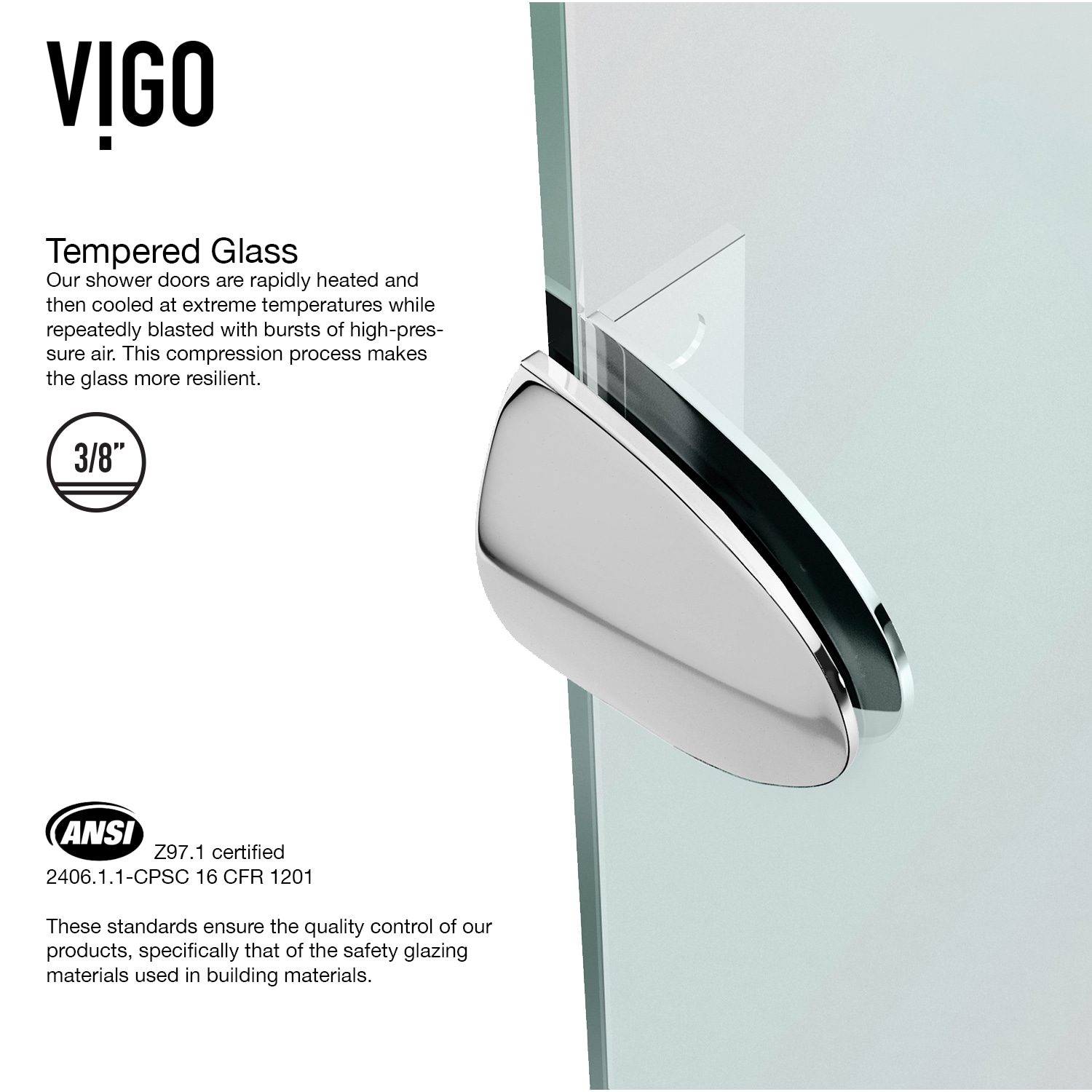 VIGO VG6061CHCL36WS Alcove-Shower-Kit - View #8