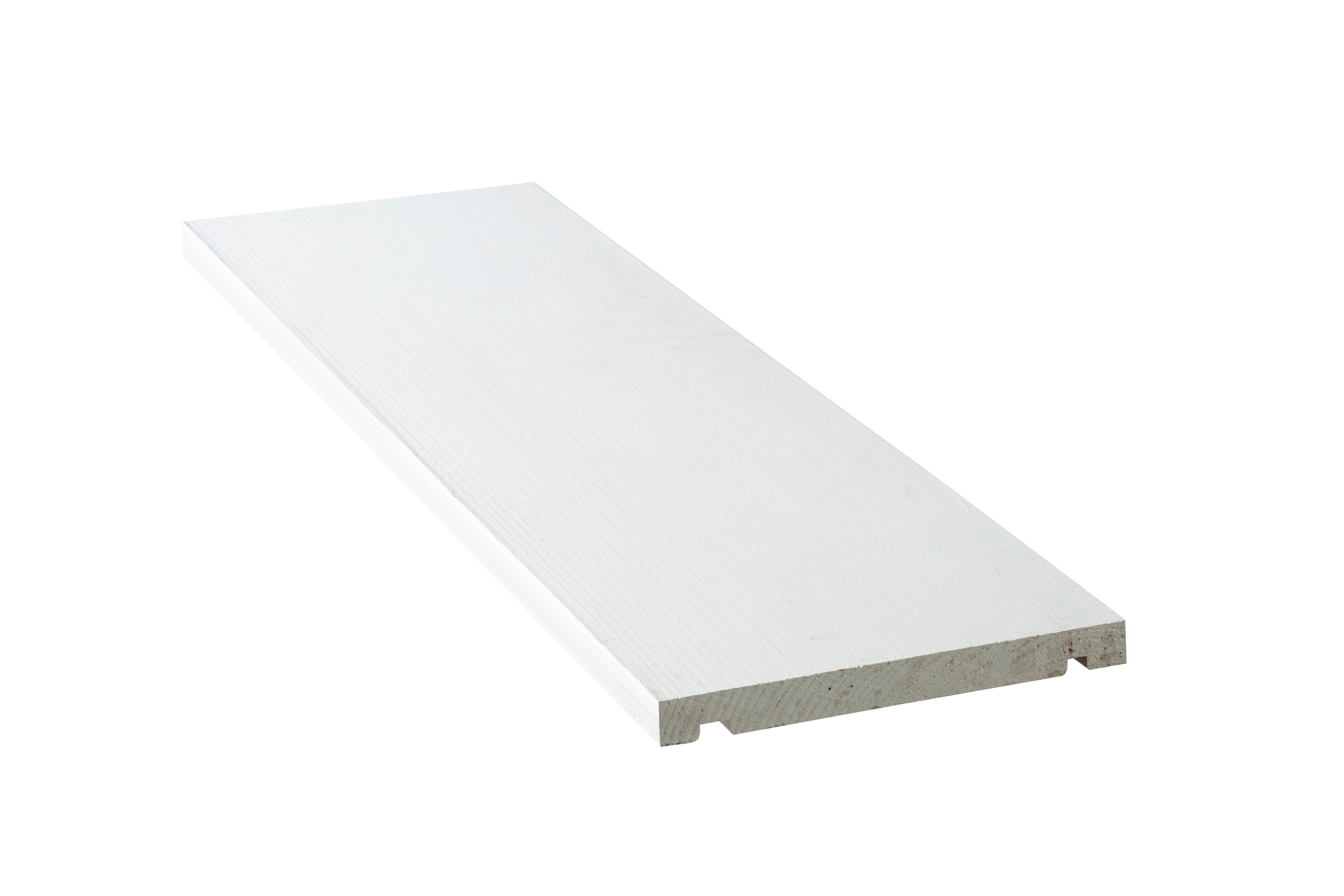 Reliabilt Primer White 1-in X 8-in X 144-in Wood Basic Trim Board In 