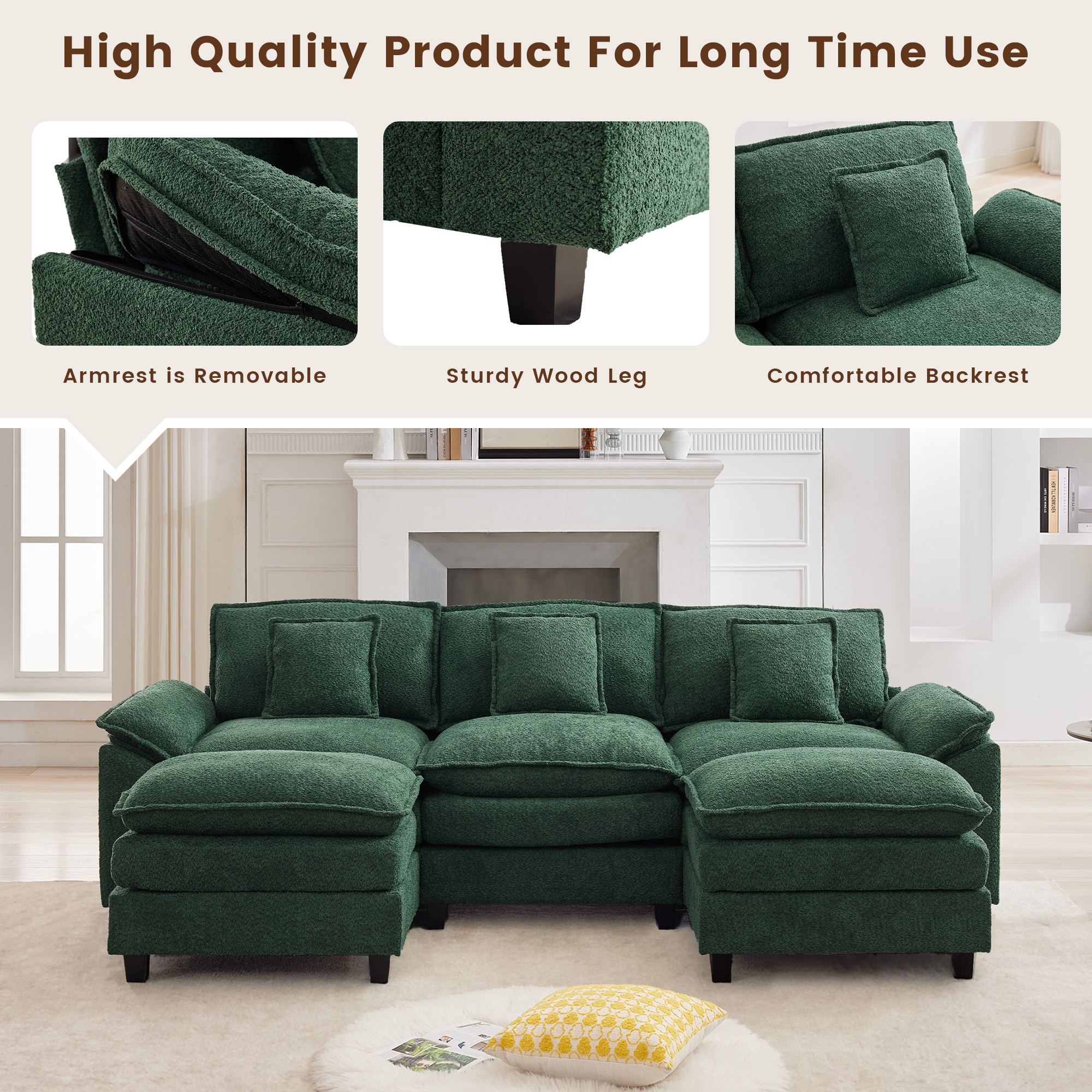 JEAREY 10FXBRT+LED-RD Sofas-Loveseats - View #5