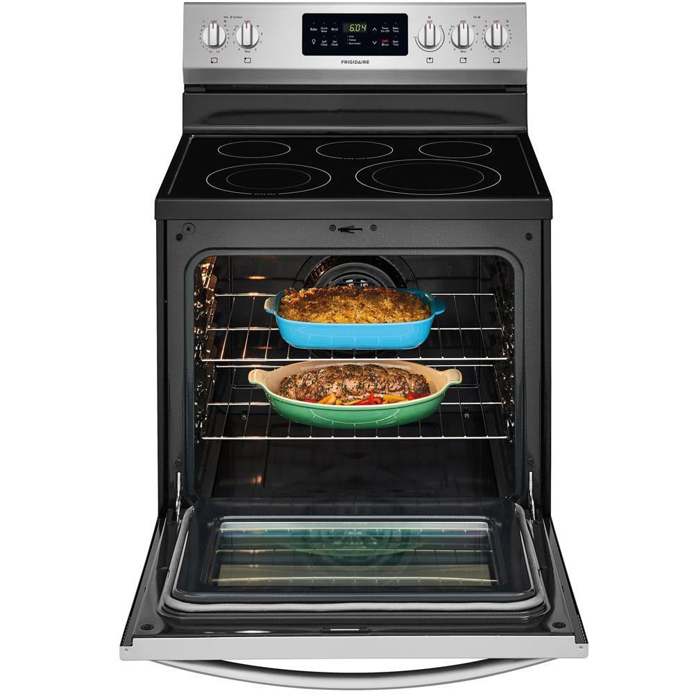 Frigidaire 30-in Glass Top 5 Elements 5.4-cu Ft Self-Cleaning ...