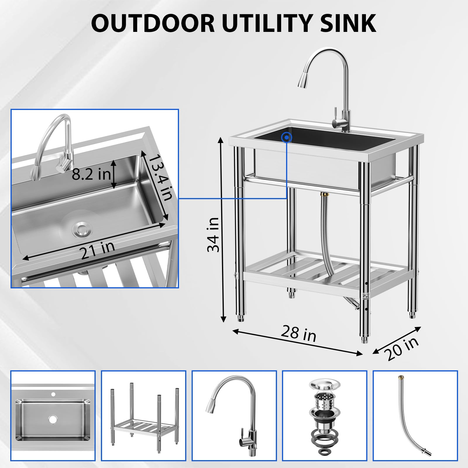 Garvee PHO-10C3GA3O Laundry-Tubs-Utility-Sinks - View #3