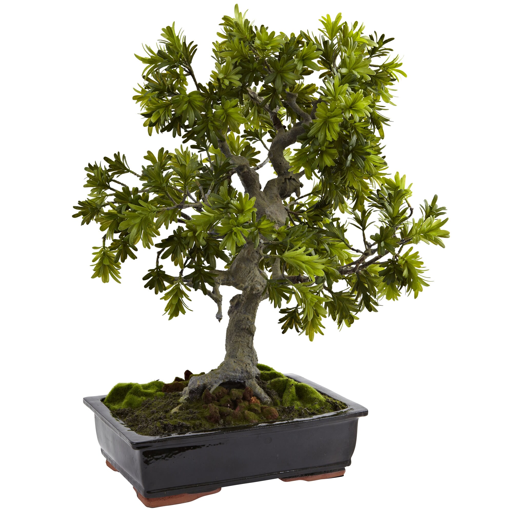 Nearly Natural 4849 30-in Green Indoor Silk Artificial Tree