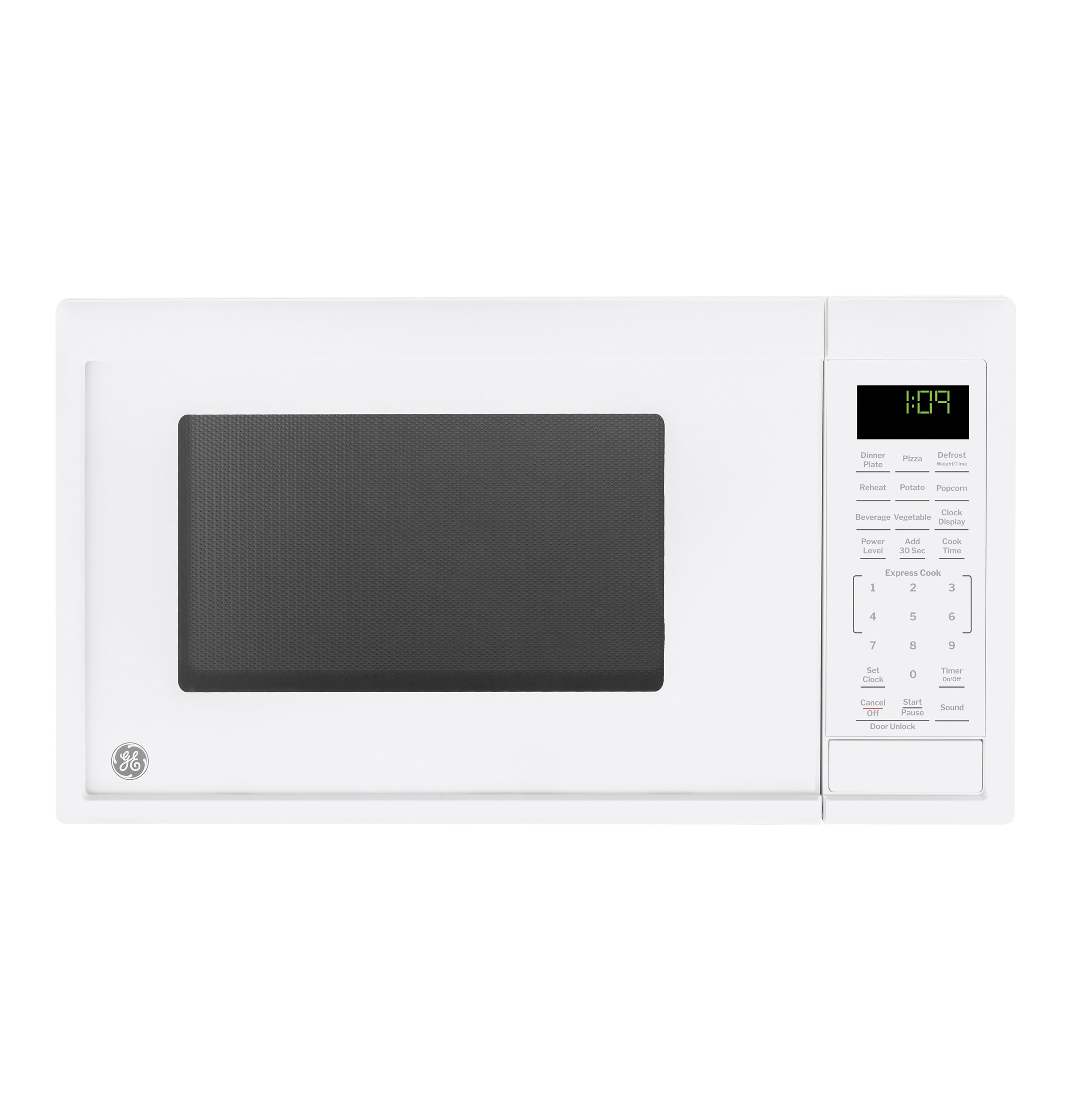GE GCST09N1WWW 0.9-cu ft Small (Less than 1.5-cu ft) 900 -Watt Countertop Microwave ( White )