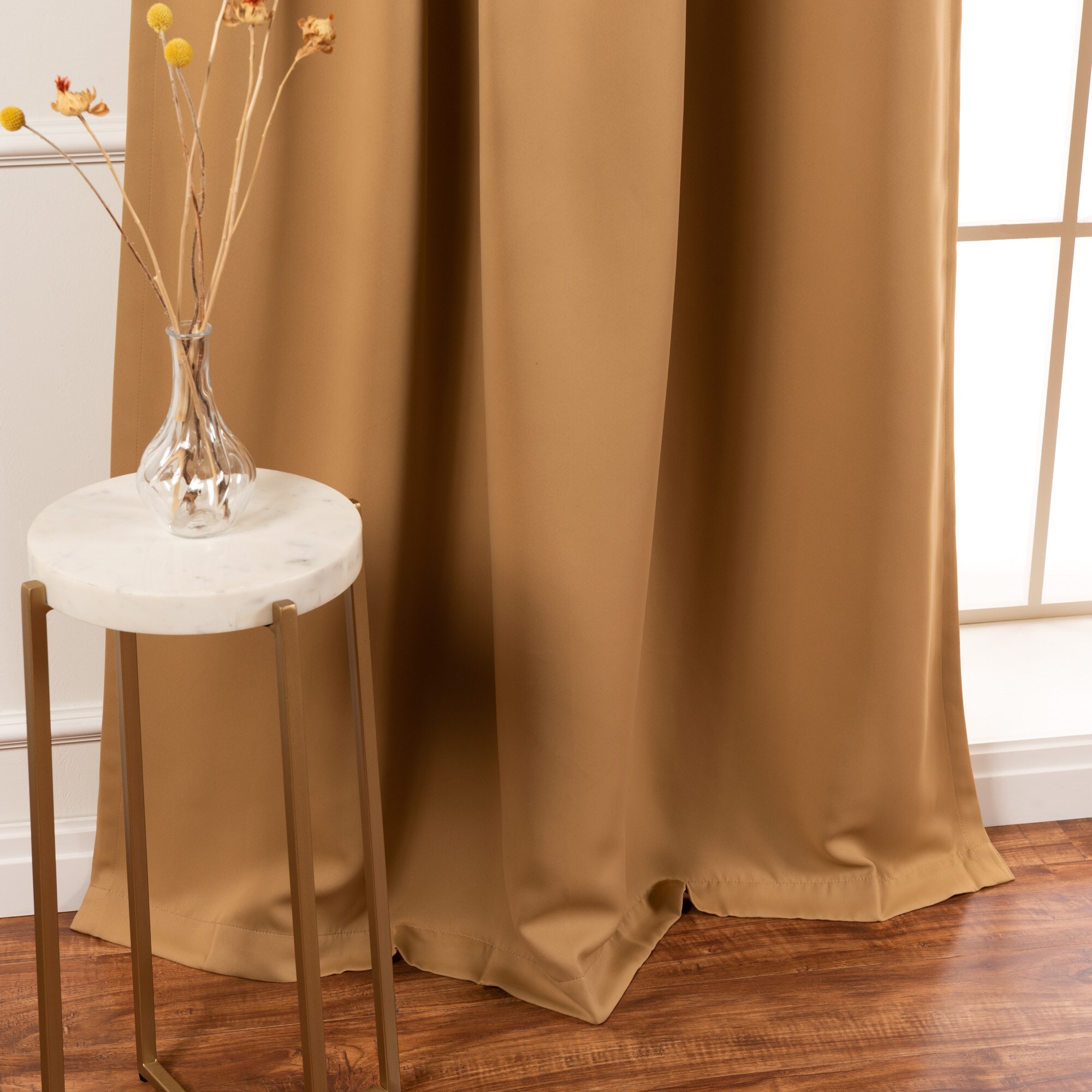 Best Home Fashion SOLID-108-WHEAT curtains - View #4