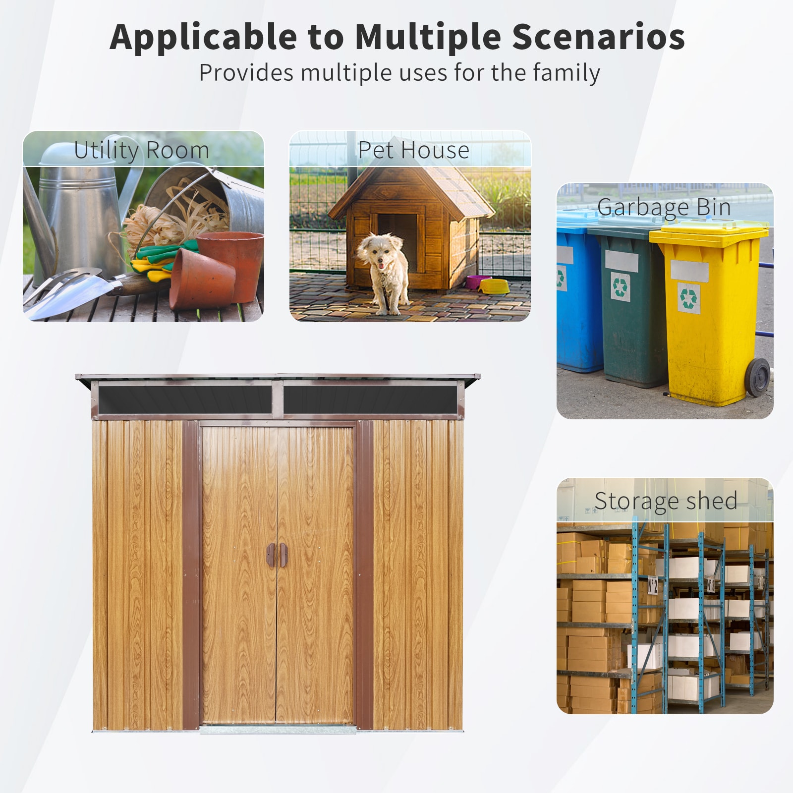 Xspracer ML-OS289WP Metal-Storage-Buildings-Sheds - View #5