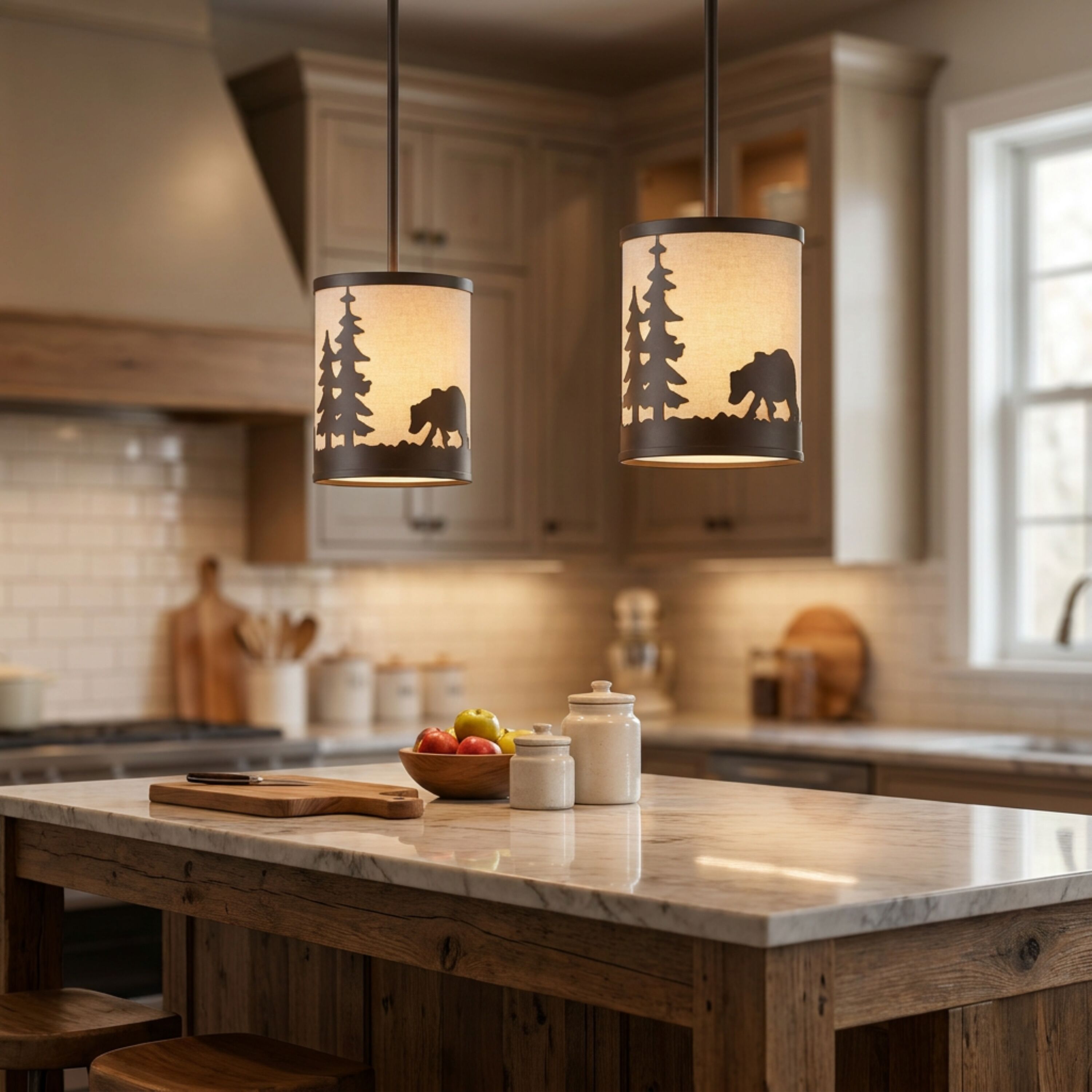allen + roth PL20-1BRZ Pendant-Lights - View #3