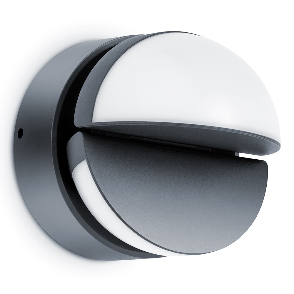 Krudt Understrege forvirring LUTEC 6.34-in Grey Integrated Outdoor Wall Light in the Outdoor Wall Lights  department at Lowes.com