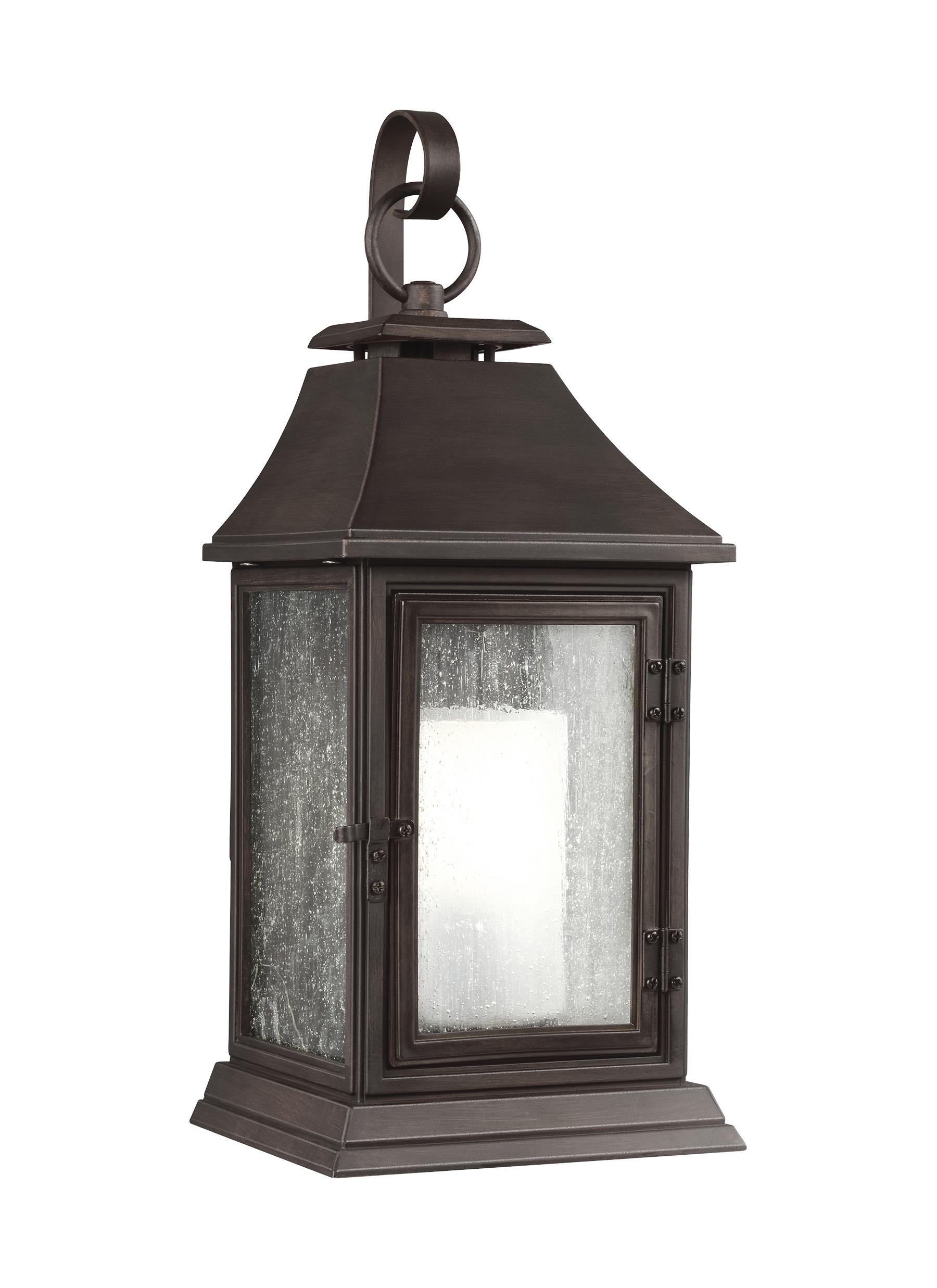 Generation Lighting OL10600HTCP Shepherd 7-in W 1 -Light Copper Transitional Wall Sconce