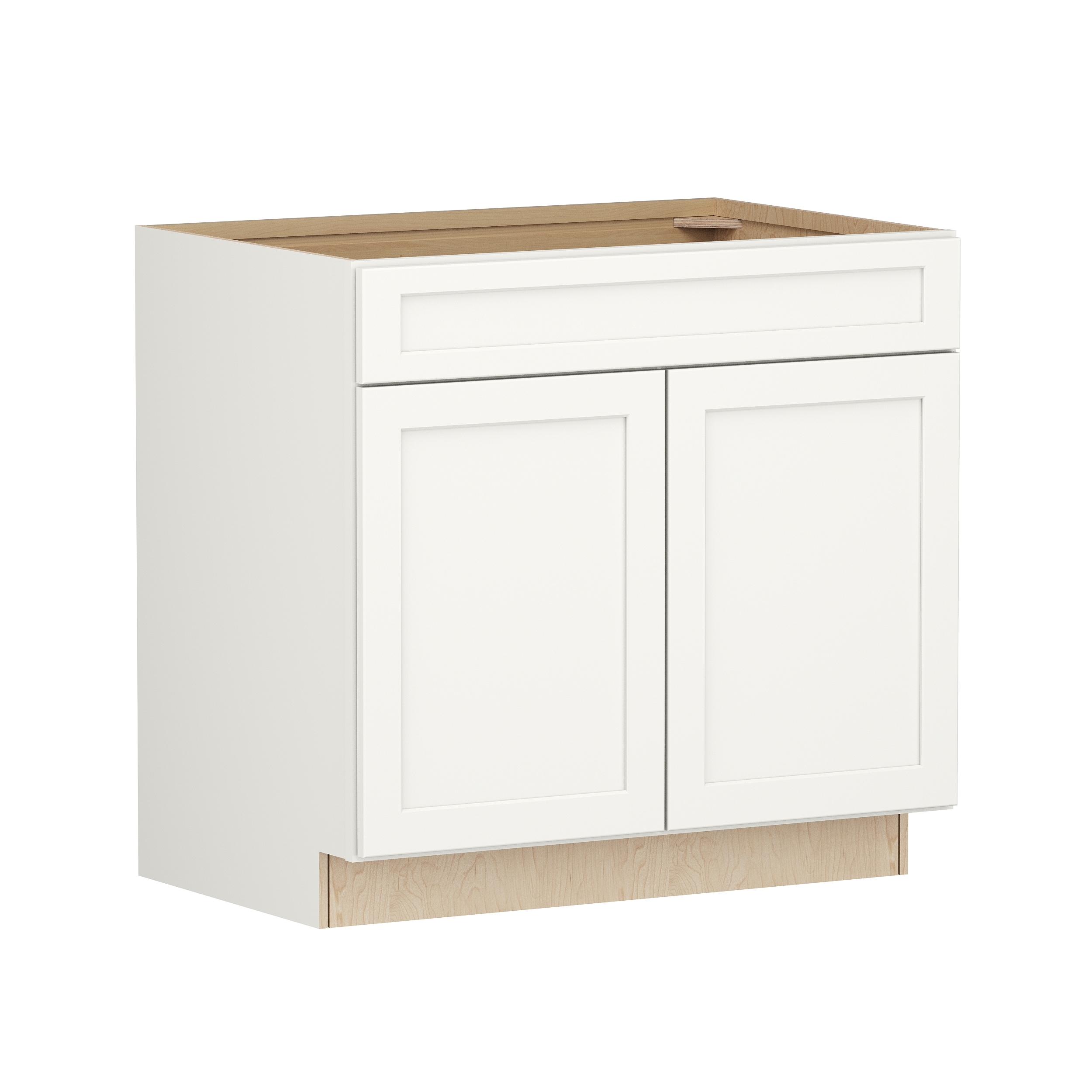 Shenandoah PRO Express Breckenridge 30-in W x 34.5-in H x 24-in D Stone Full Overlay Sink Base Fully Assembled Plywood Cabinet (Recessed Panel Shaker Style)