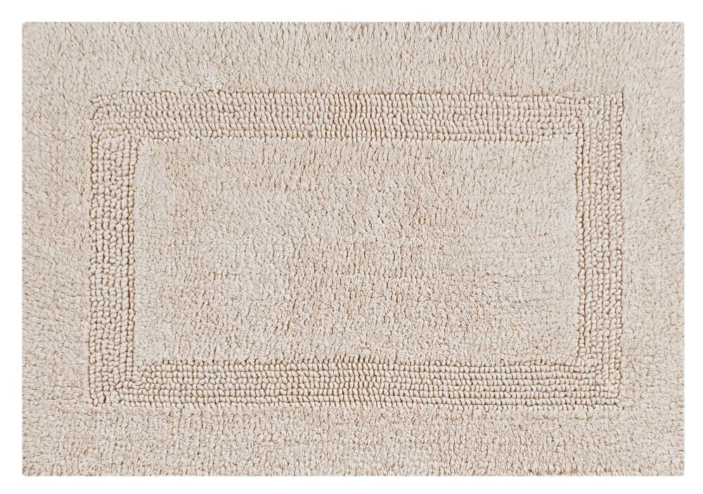 Better Trends Lux Collection 2pc Set Bath Rug 24-in x 17-in Sand Cotton ...
