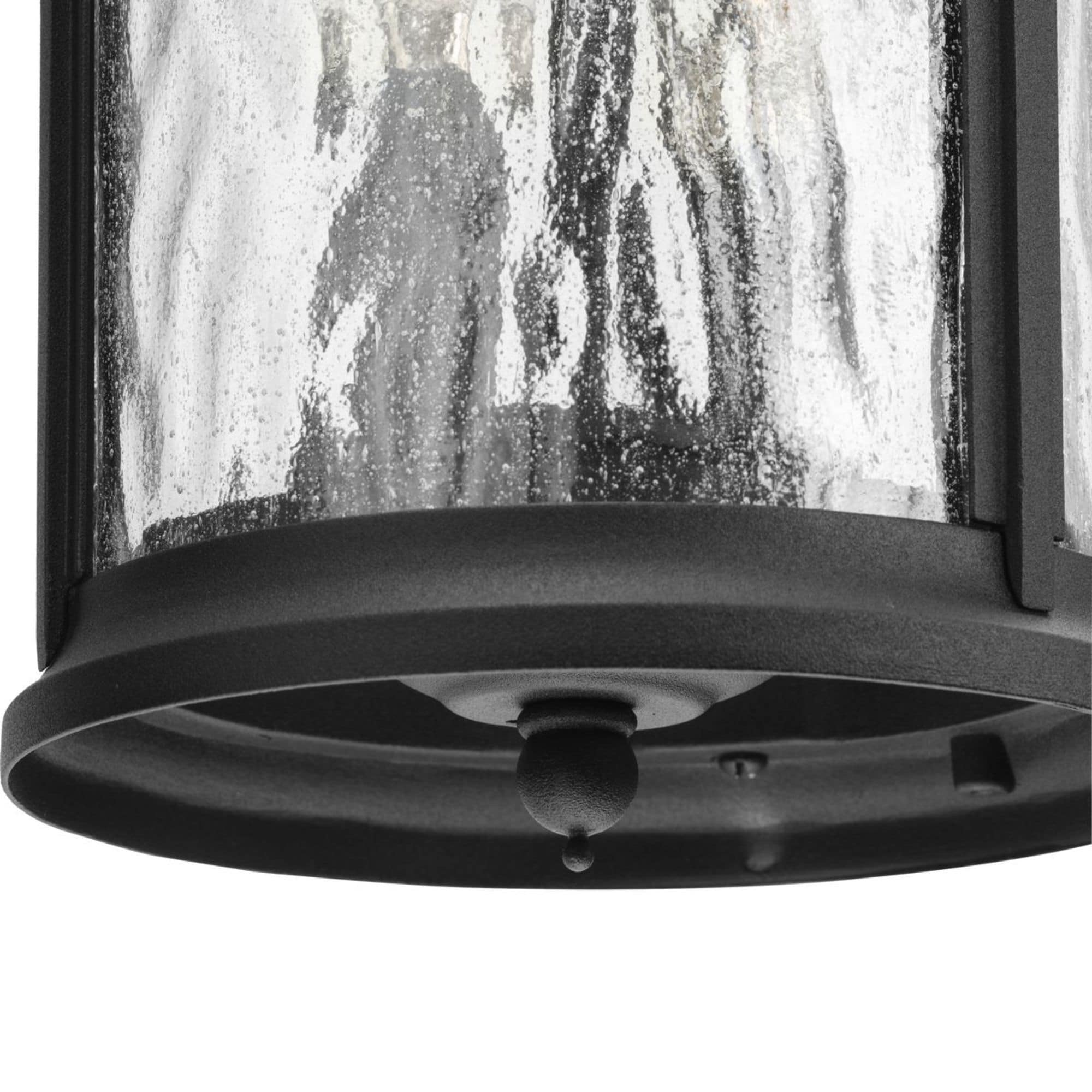 Ashmore Textured Black 2-Light Outdoor Wall Lantern