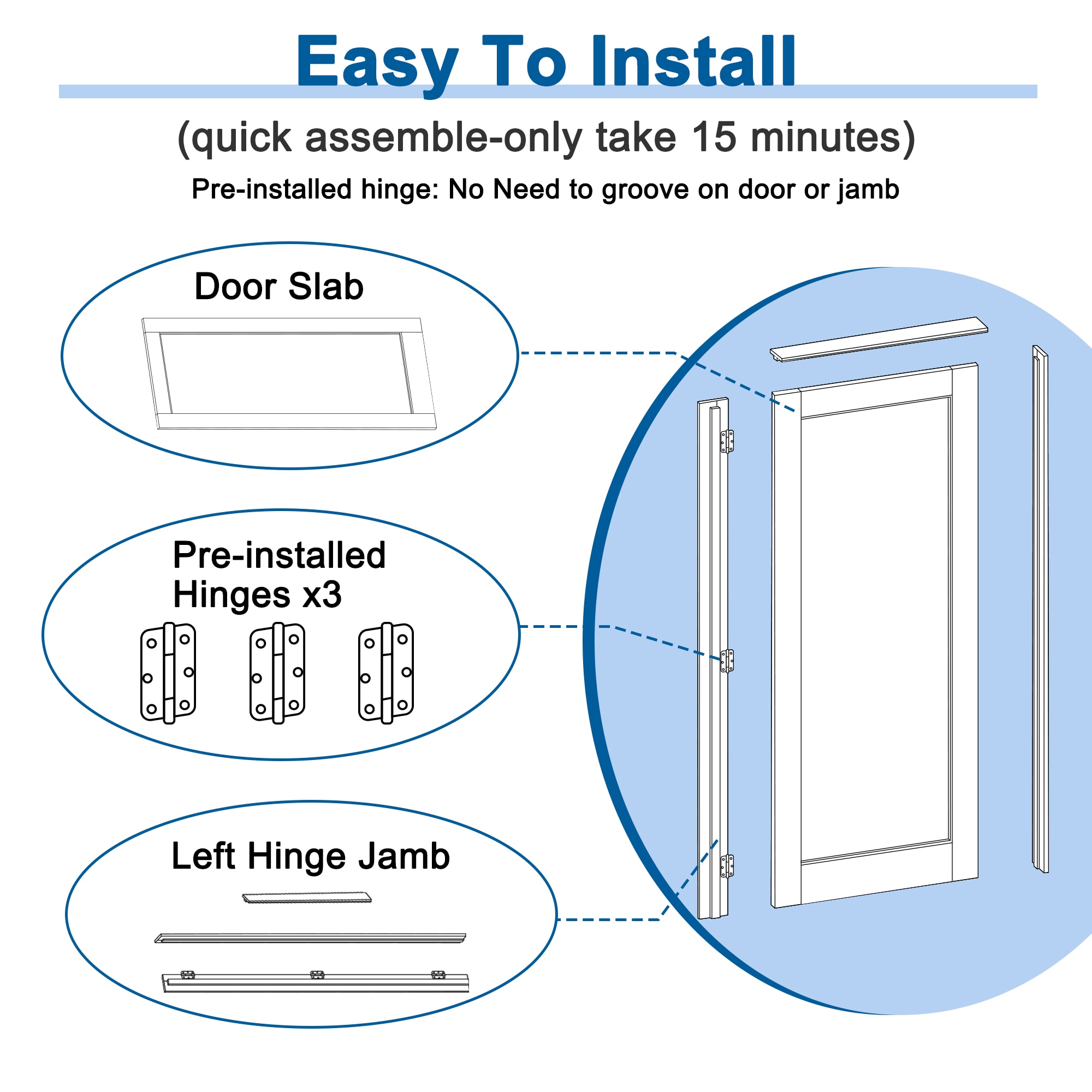 JUJUBON IN-PREPR-FM-SGXB-24L Pre-Hung-Doors - View #4