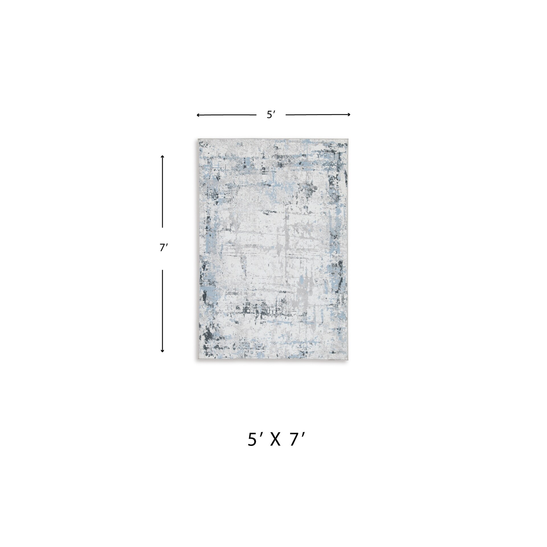 Signature Design by Ashley Emertonly 5 x 7 (ft) Machine Woven Polyester ...