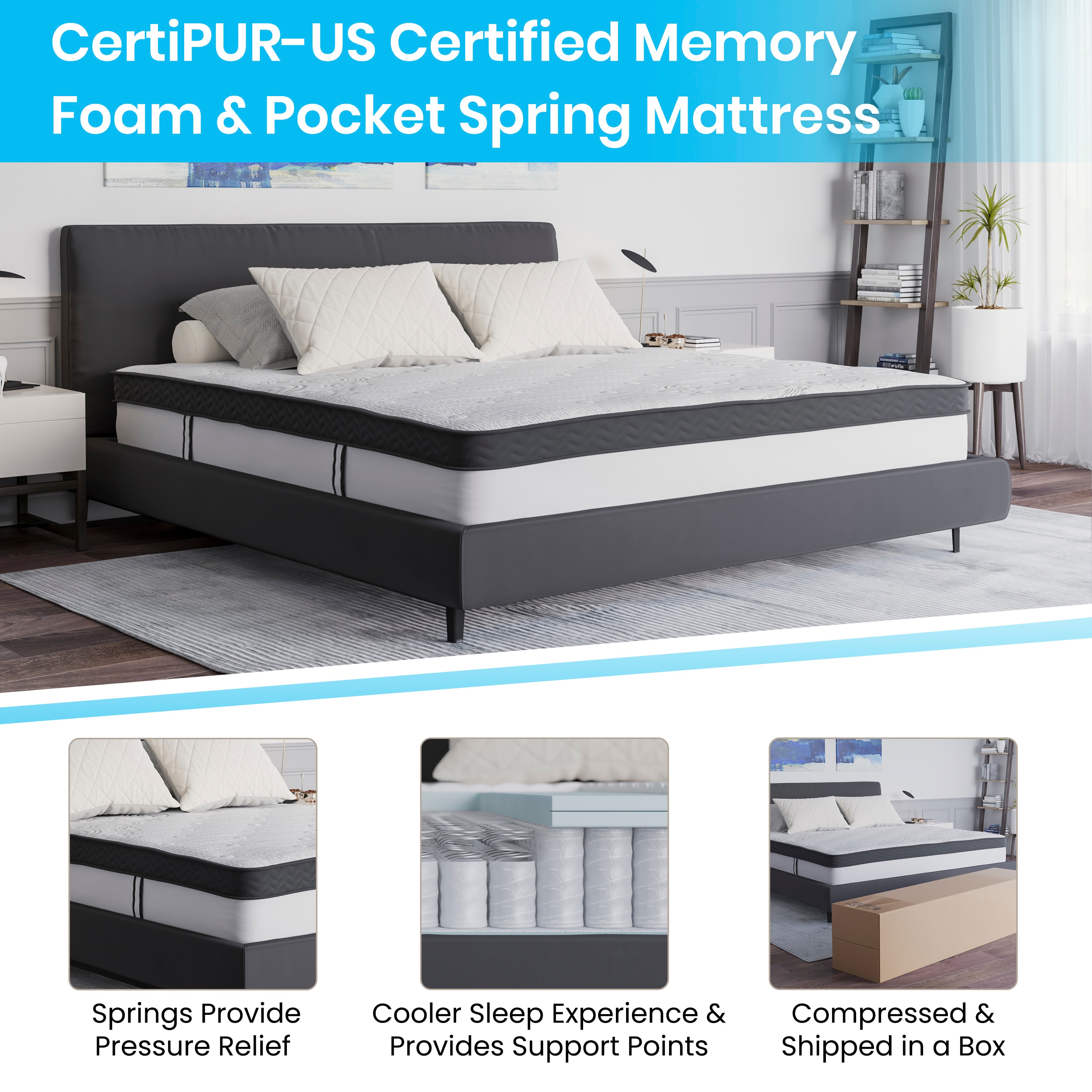 Flash Furniture 889142870197 Mattresses-Boxsprings - View #7