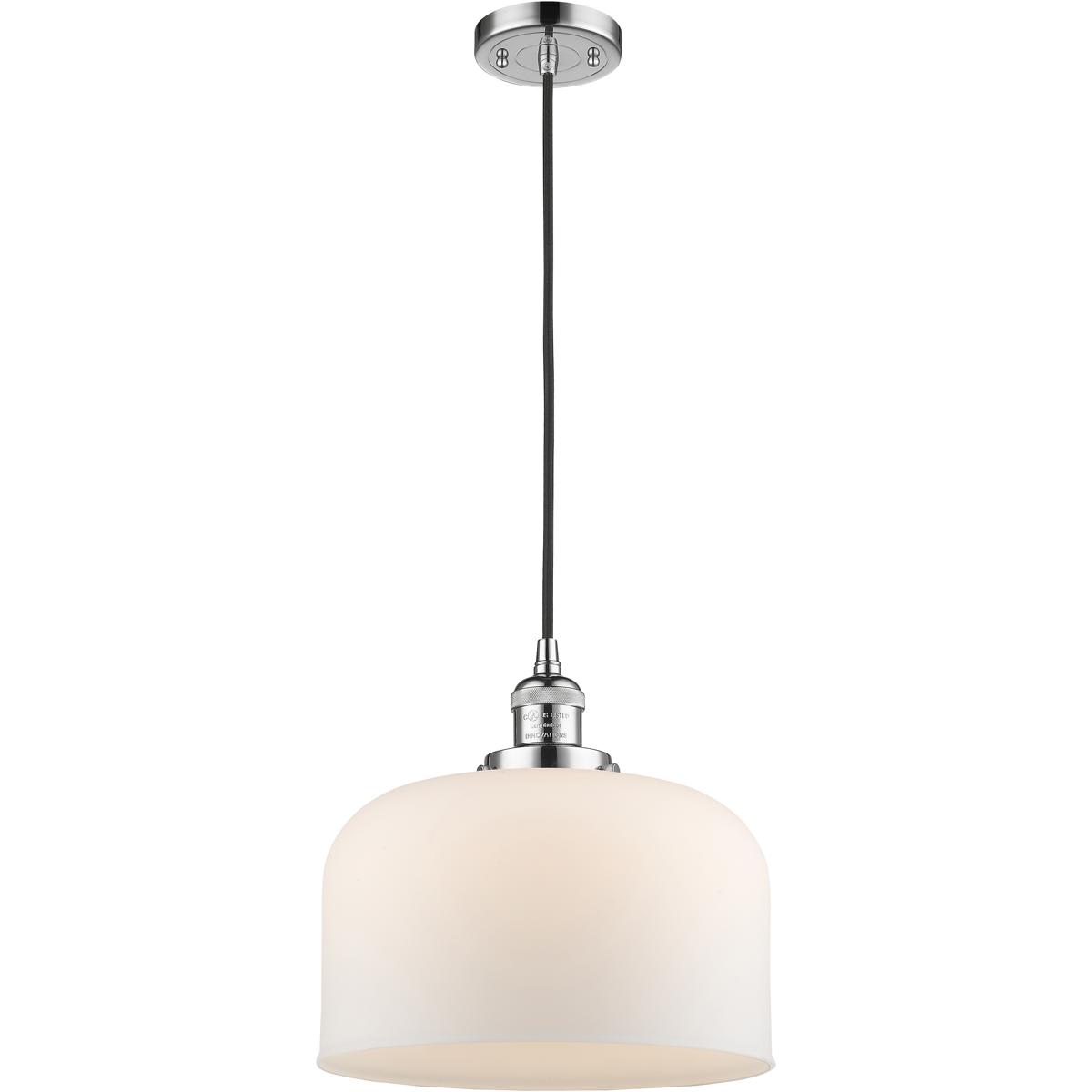 Innovations Lighting 1425576 201C-PC-G71-L-LED Franklin Restoration Bell Mini Pendant