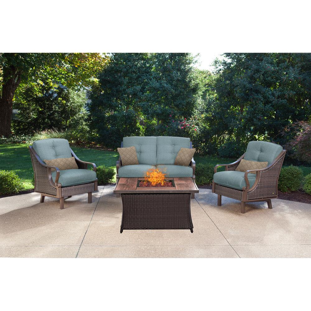 Hanover VEN4PCFP-BLU-WG Patio-Conversation-Sets - View #8