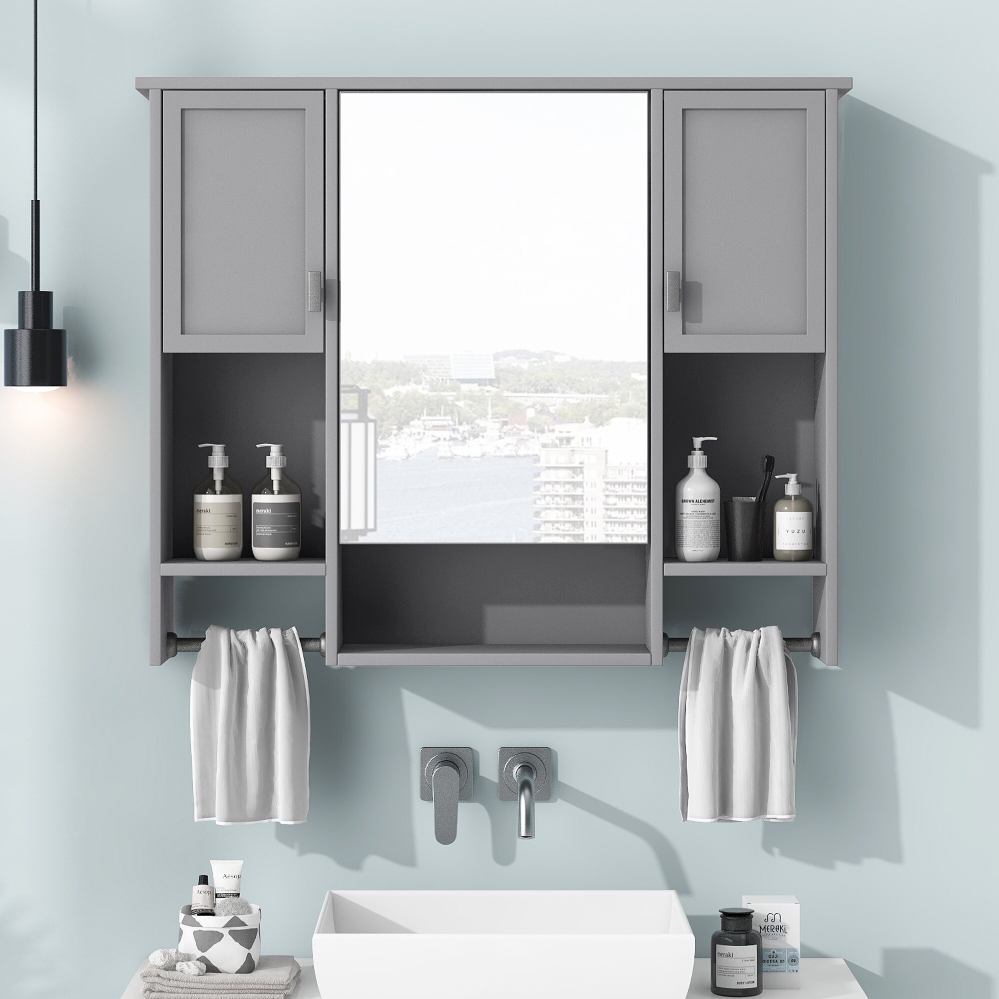Siavonce ZX-767537 Bathroom-Medicine-Cabinets - View #12