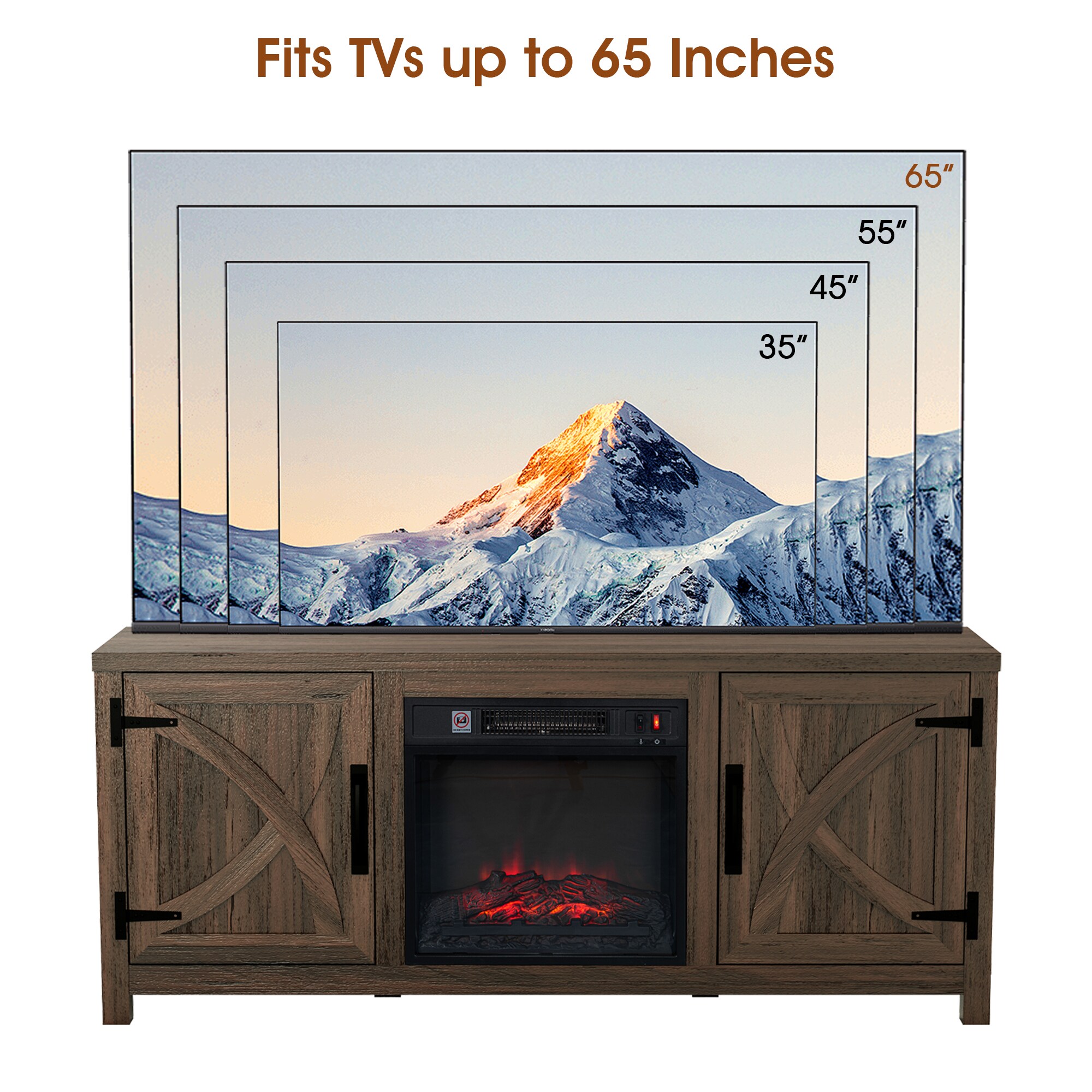 IHOMEadore BBJ01065-58-DOK Electric-Fireplaces - View #5