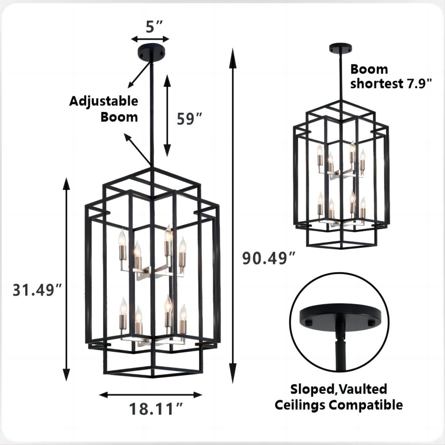 WELLFOR VTZEL44VS Pendant-Lights - View #2