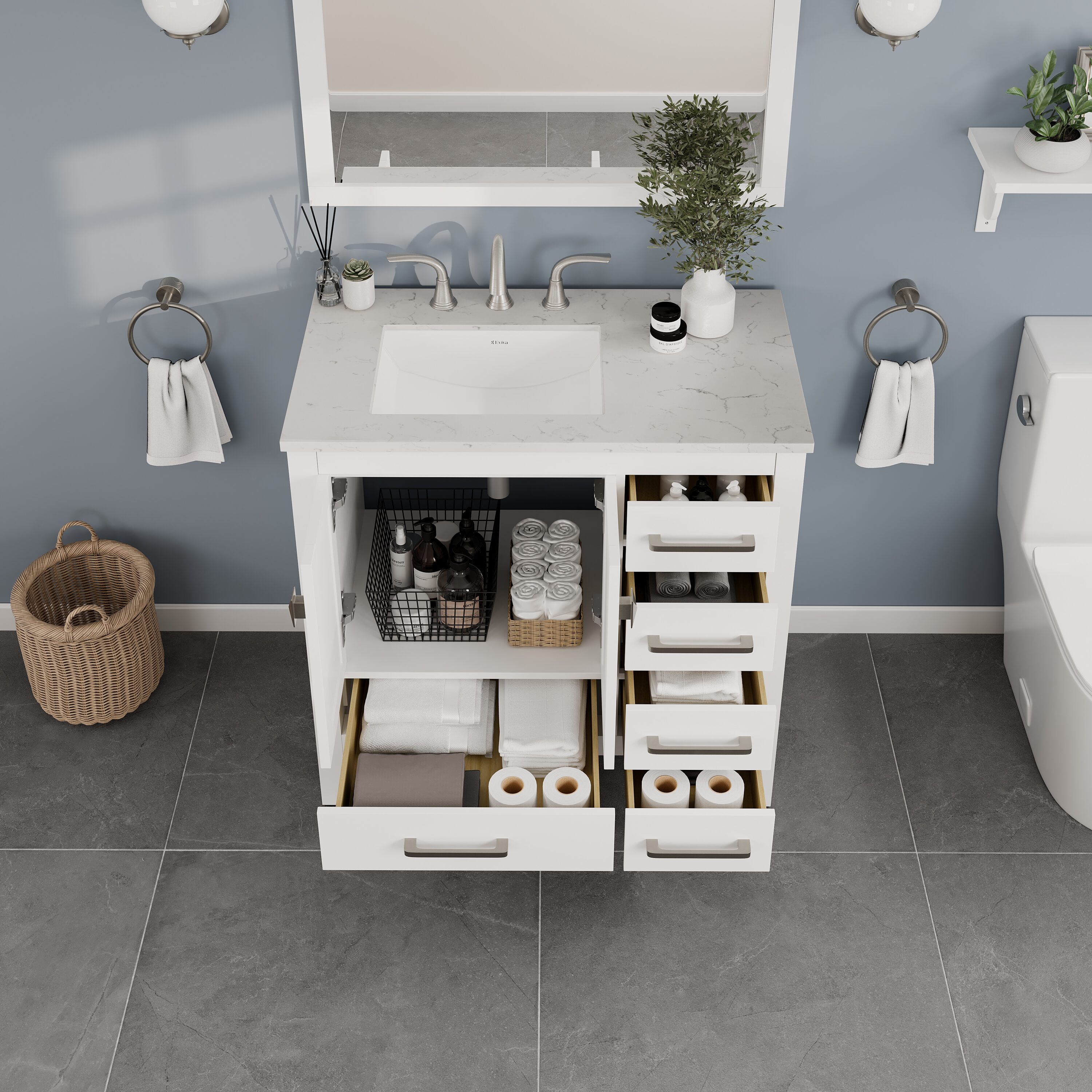 Eviva EVVN412-36WH Bath-Vanity-Combo - View #4