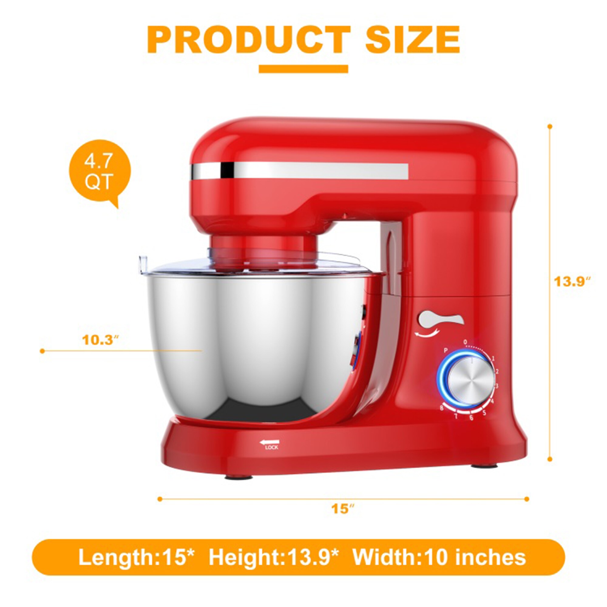 Stand Mixer, 10+P Speed Household Stand Mixers Electric Tilt-Head Kitchen Food  Mixer with Dishwasher Safe Stainless Steel - AliExpress