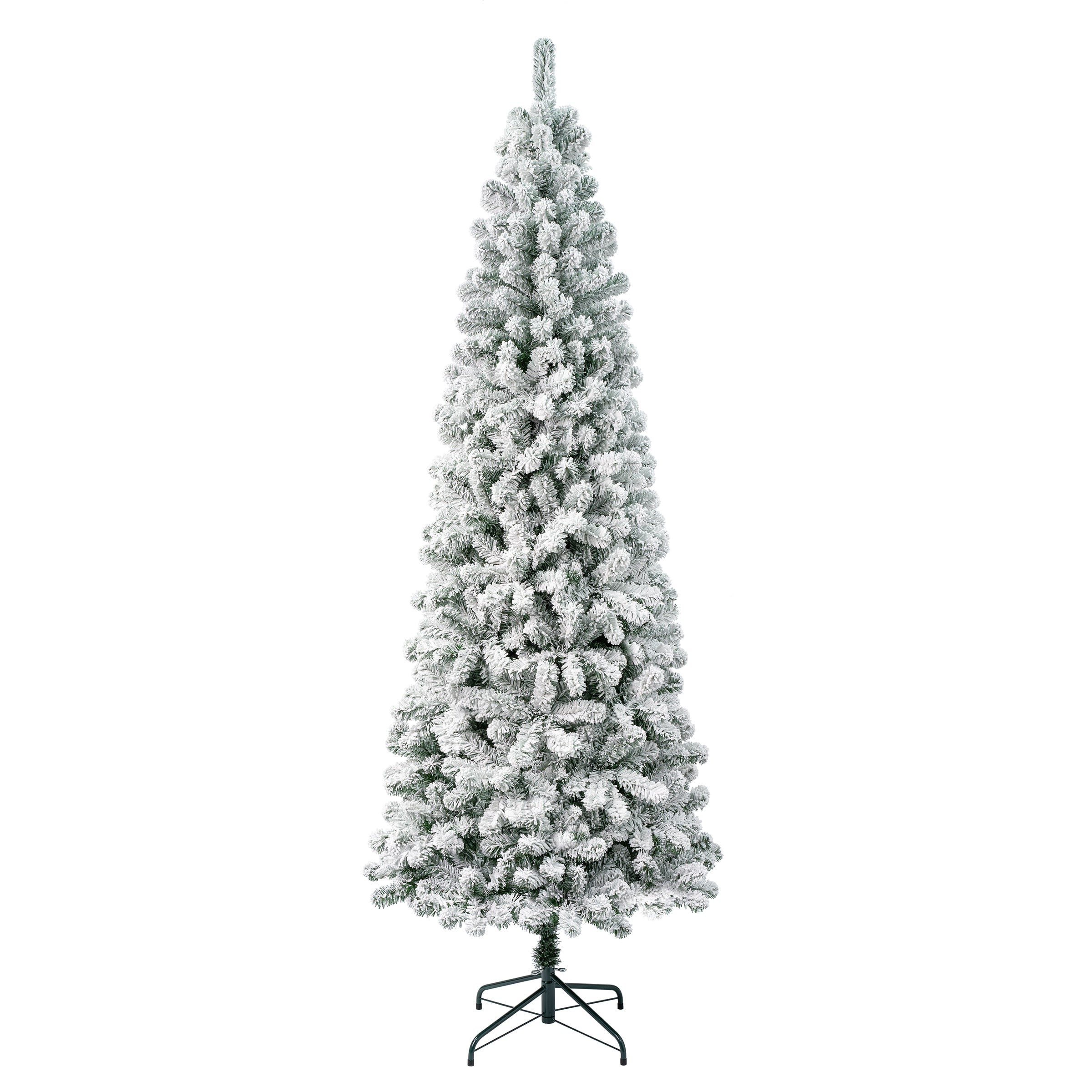 National Tree Company AC100-502-75F 7.5-Feet Slim Flocked Artificial Christmas Tree
