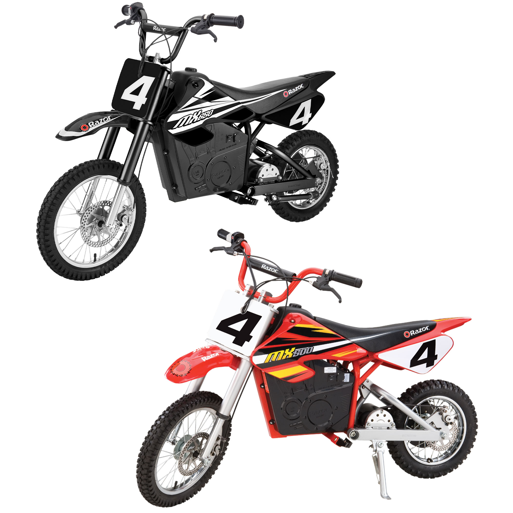 Razor  MX650 Electric Dirt Rocket Bike and  MX500 Dirt Rocket Electric Bike