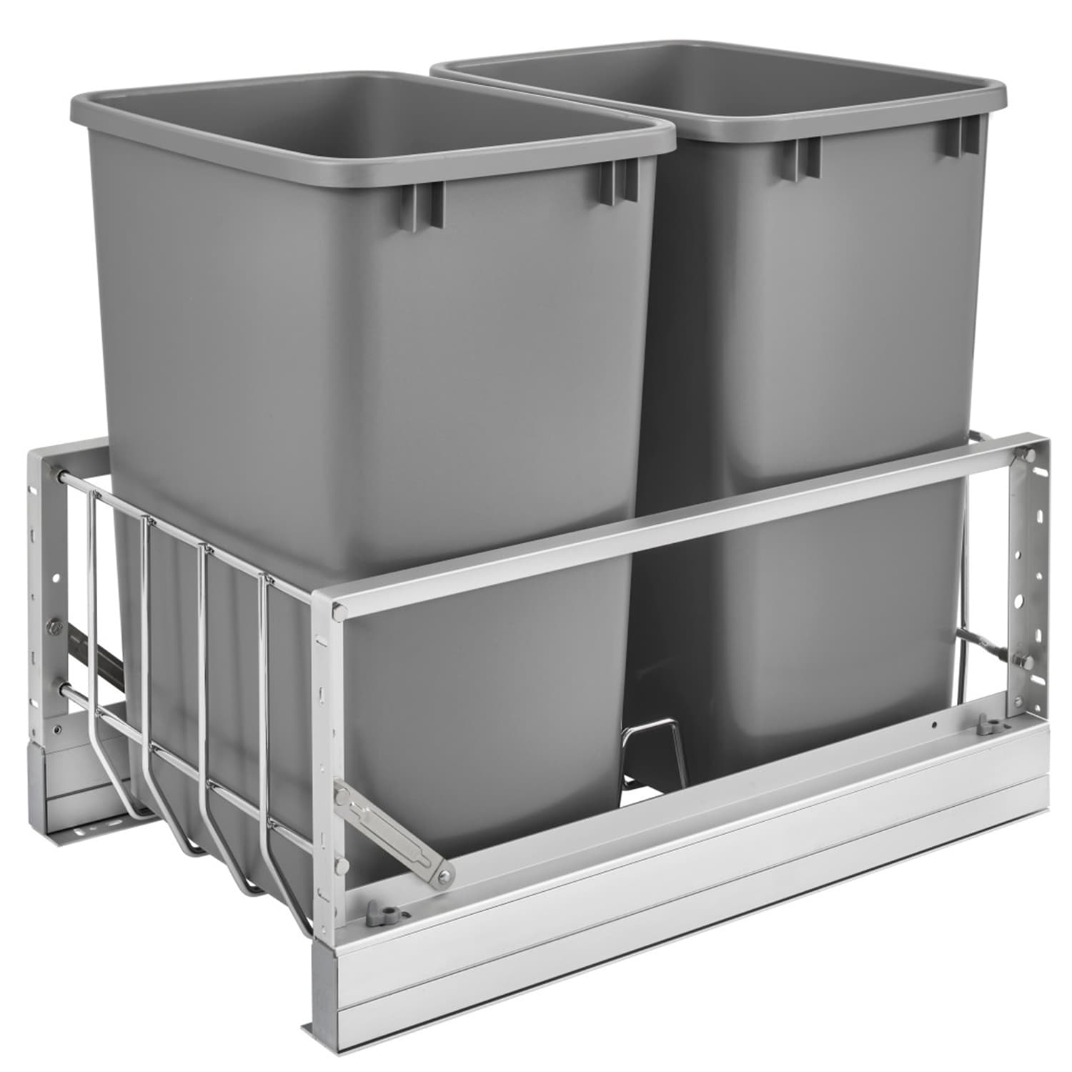 Rev-A-Shelf 176704  5349-18DM-217 Double 35 Qt Pullout Cabinet Waste Container Trash Can