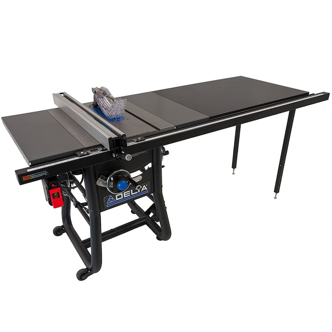Delta 5000 10 In Carbide Tipped Blade 15 Amp Table Saw The Saws Department At Com - Diy Table Saw Extension Wing Plans Pdf