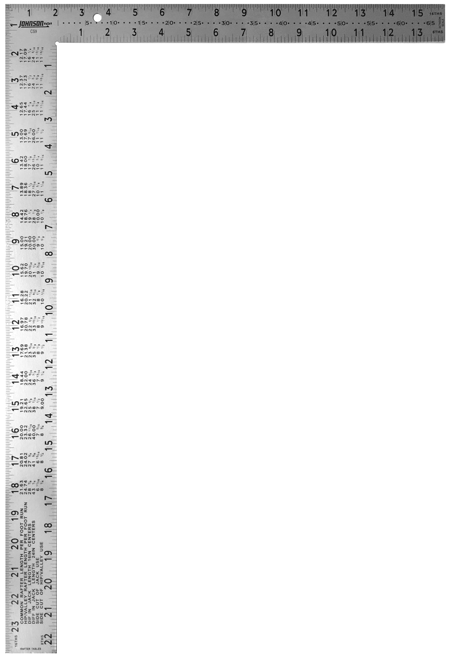 Johnson Level CS9 16"X24" Steel Framing Square