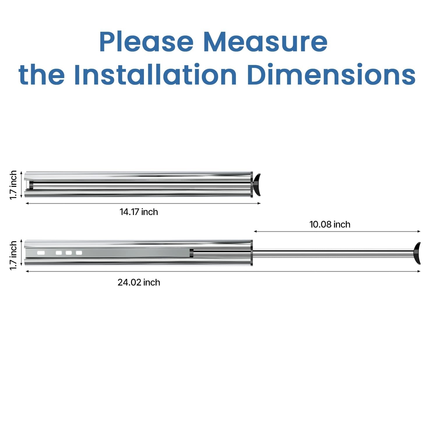 Aoibox 14 in Pull Out Valet Rod Telescoping Closet Hanging Organizer ...