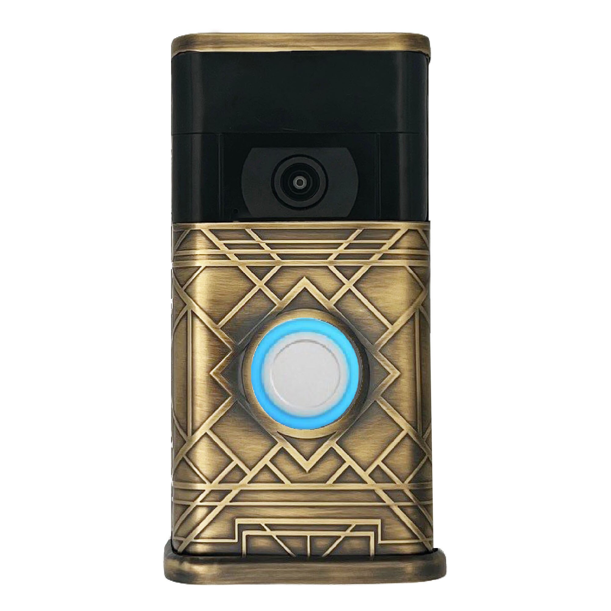 Michael Healy MHVR20032 Video Doorbell Decorative Covers (R2 Collection) Gold Doorbell skin