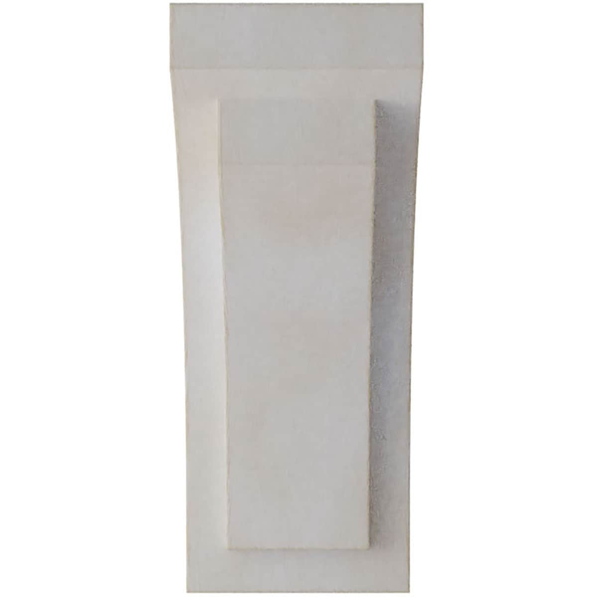 Chalk Dust White Rubberwood Vintage Decor Corbel, 10-inch Height