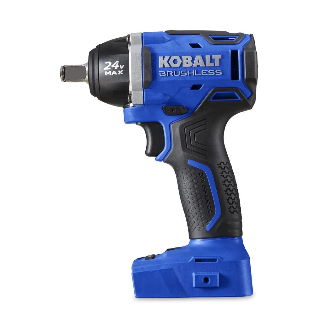 Kobalt 24-volt Max Variable Speed Brushless 1/2-in Drive Cordless Impact Wrench (Tool Only) in Blue | KCW 5024B-03
