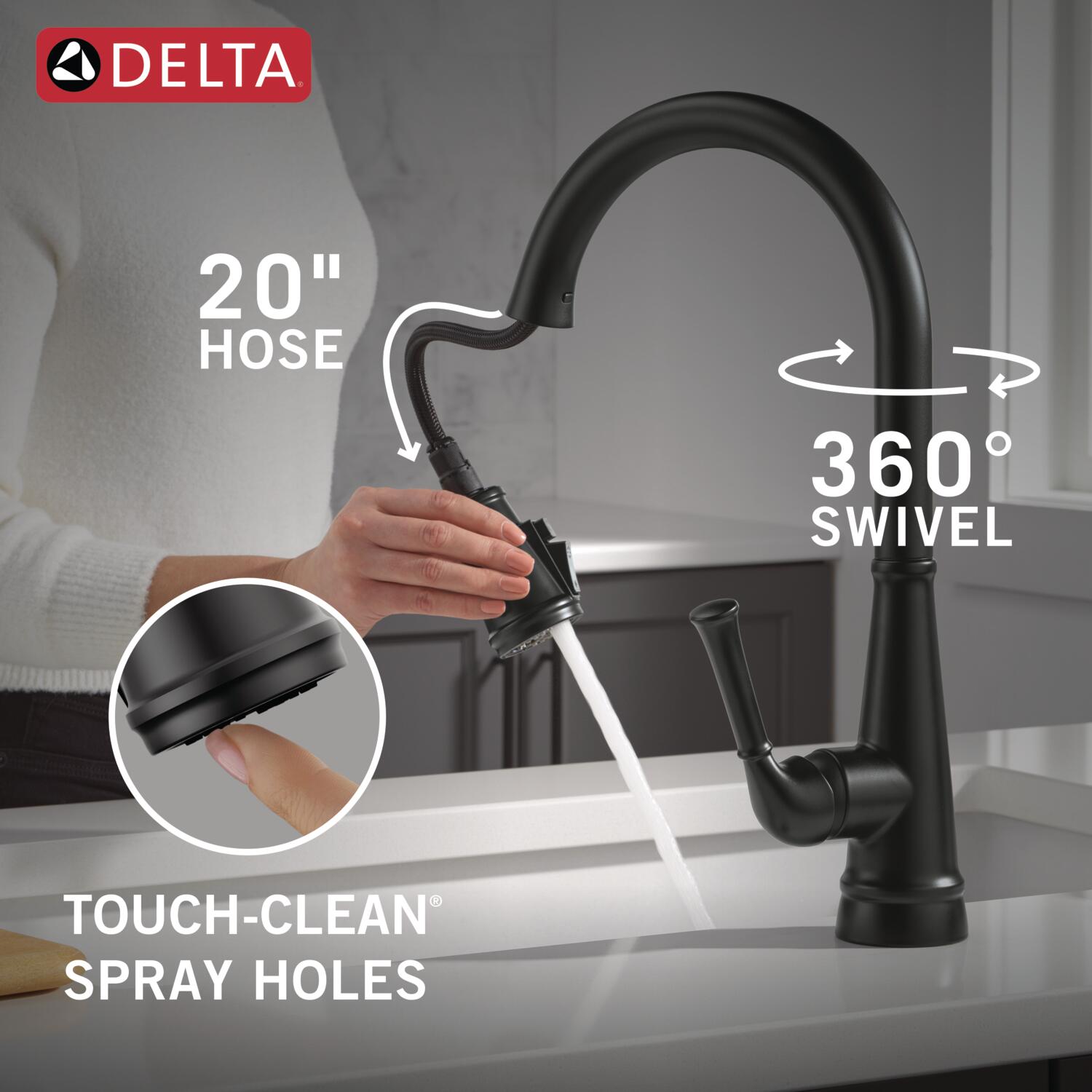 Delta 19814Z-BLSD-DST Kitchen-Faucets - View #9