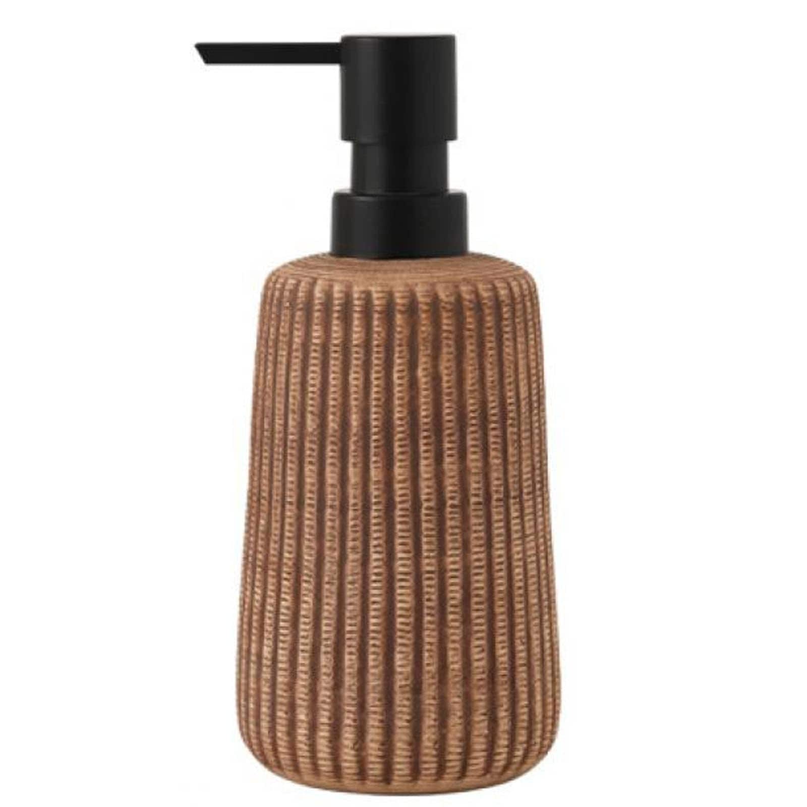 Aoibox - 12oz Marble Ceramic Hand Soap Dispenser with Plastic Pump for Kitchen and Bathroom Coun...