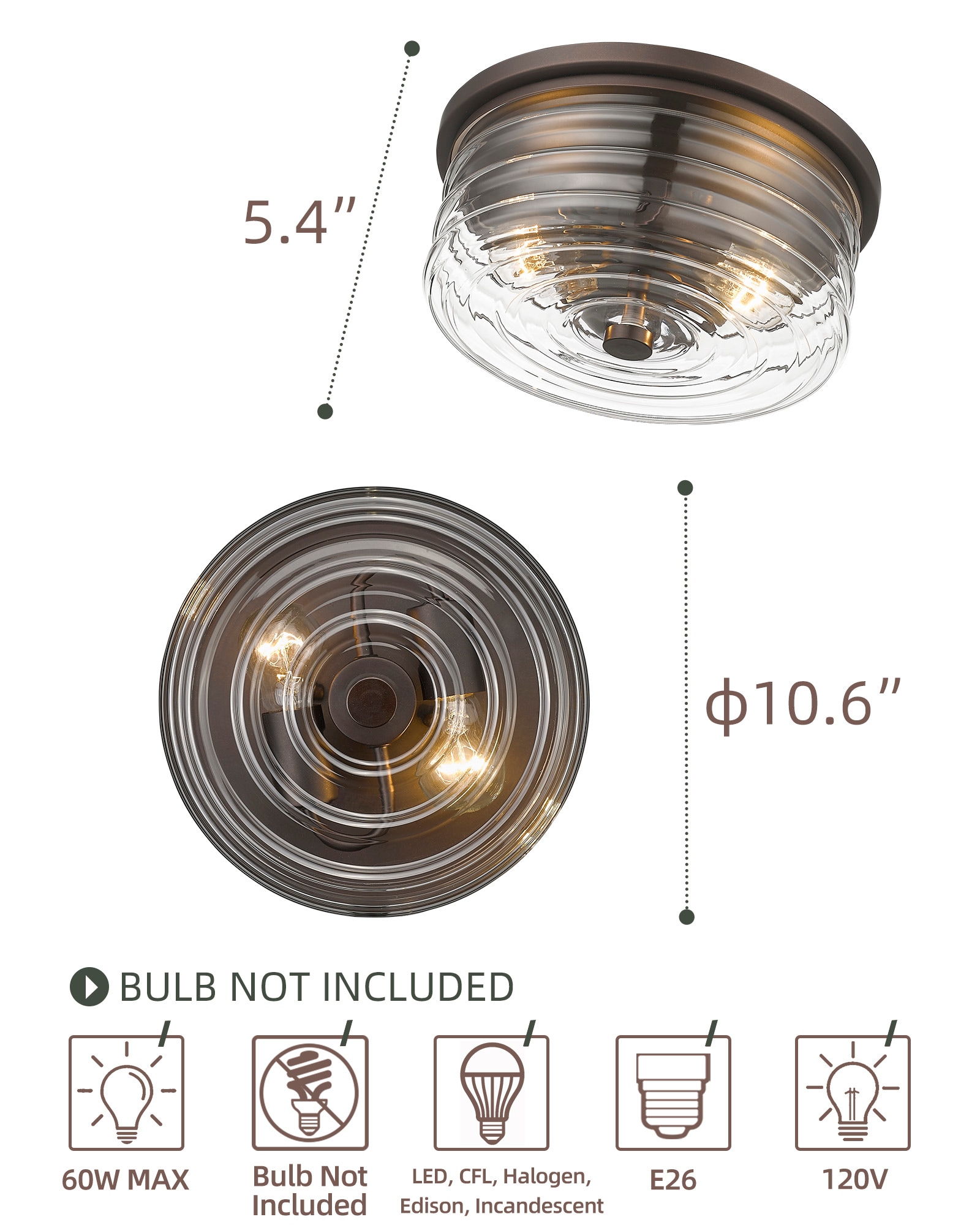 LTMATE LS5HZG45F-ORB flushmounts - View #3
