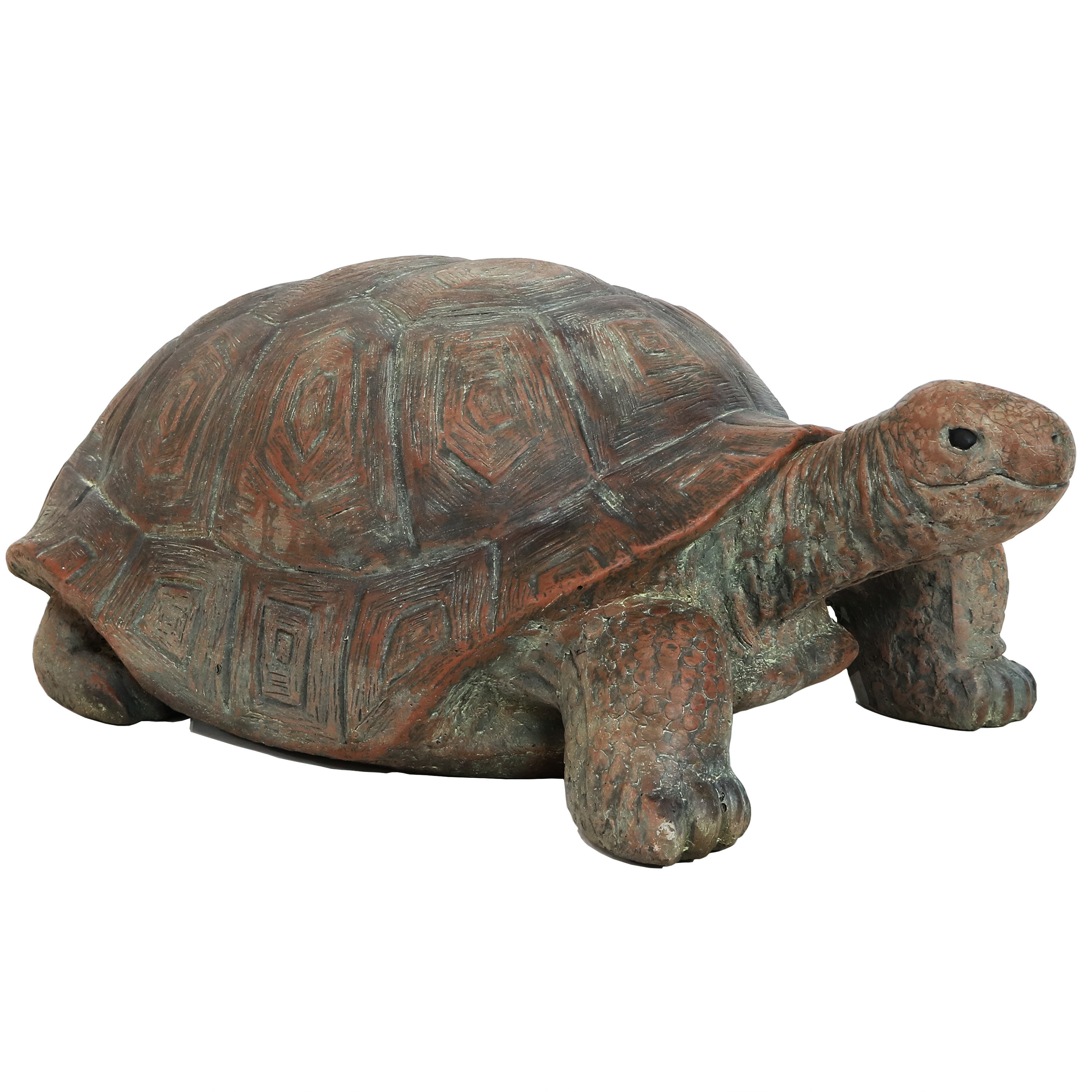 Sunnydaze Decor FWD-440 28.5-Inches H x 29.5-Inches W Brown Turtle Garden Statue